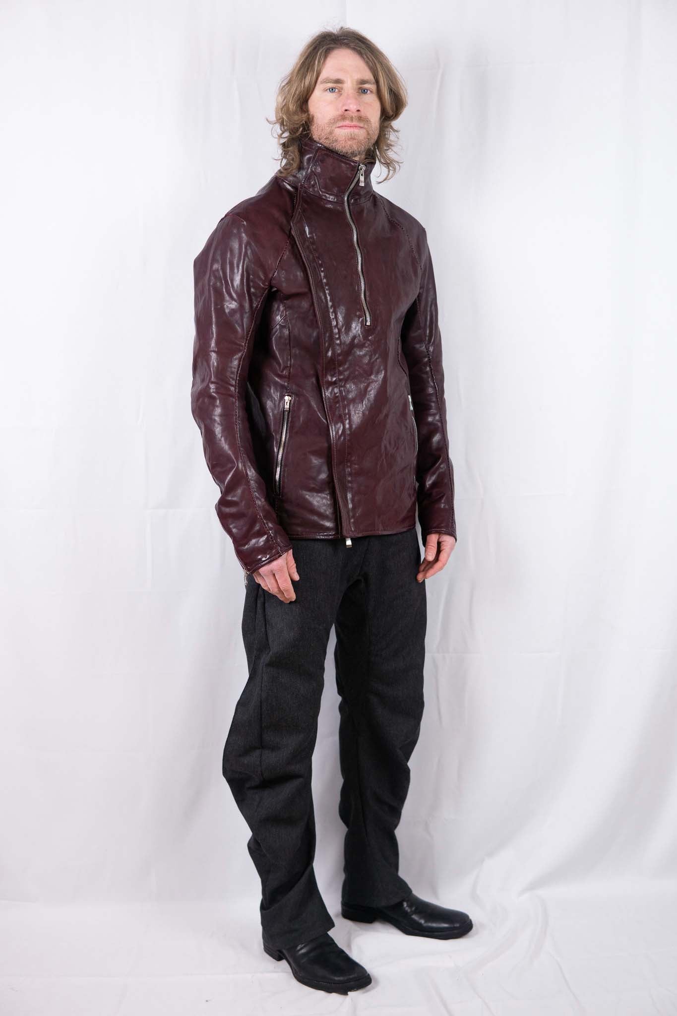 HORSE LEATHER HIGH COLOR W/BREAST MOTO LINED JBM-2