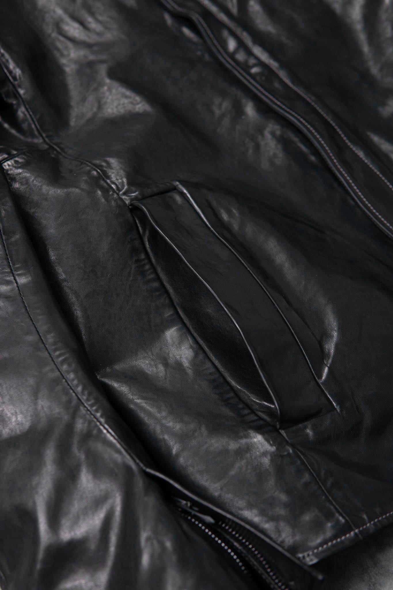 HORSE LEATHER SHIRT COLLAR ZIP BLOUSON LINED JB-6 TYPE 2