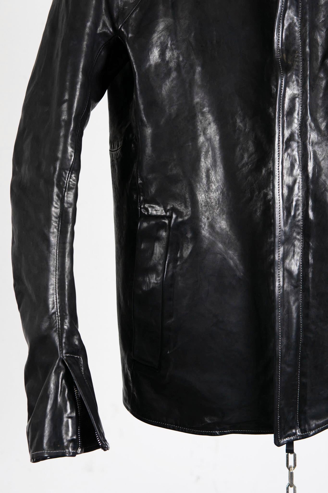 HORSE LEATHER SHIRT COLLAR ZIP BLOUSON LINED JB-6 TYPE 2