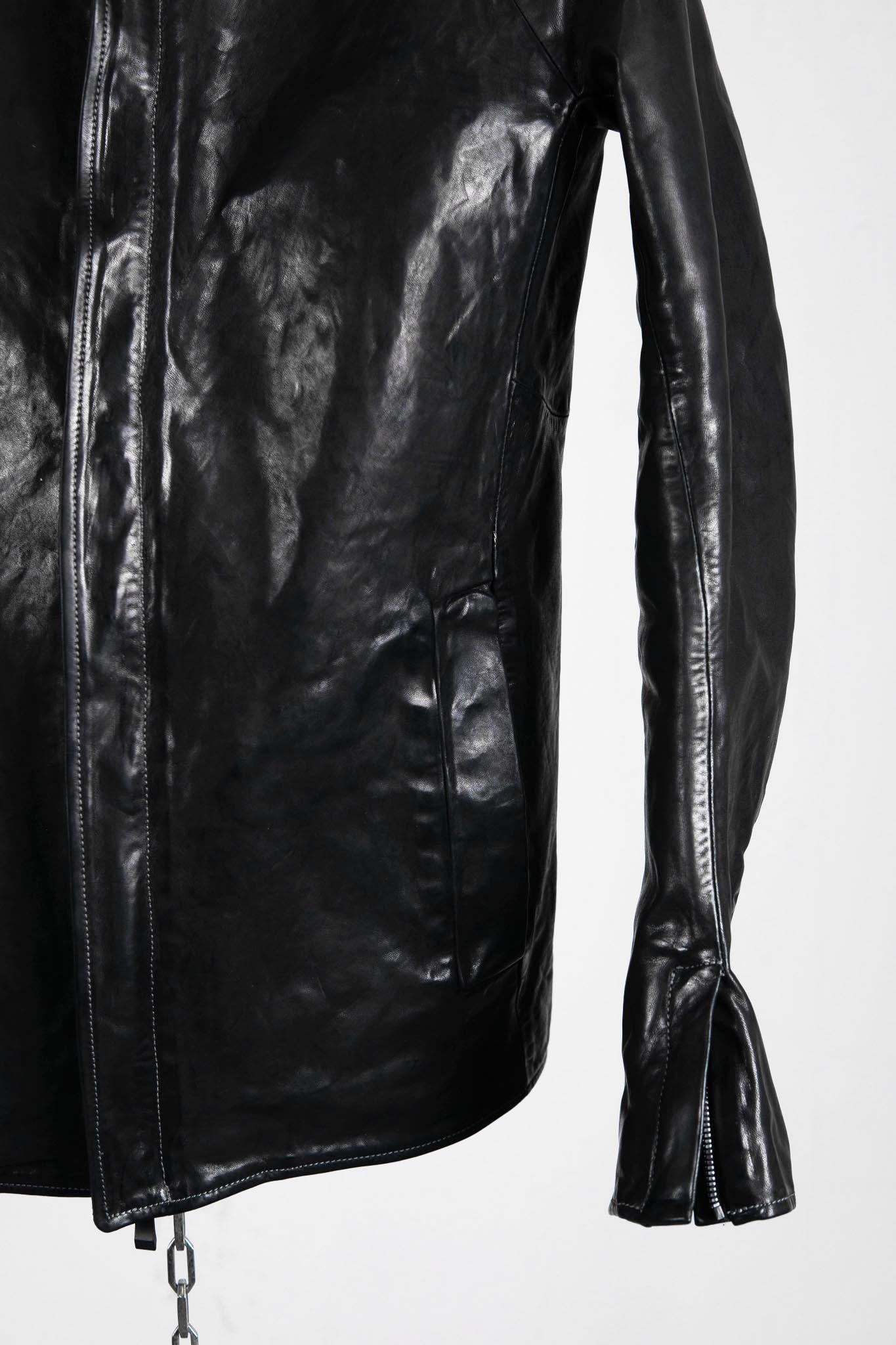 HORSE LEATHER SHIRT COLLAR ZIP BLOUSON LINED JB-6 TYPE 2