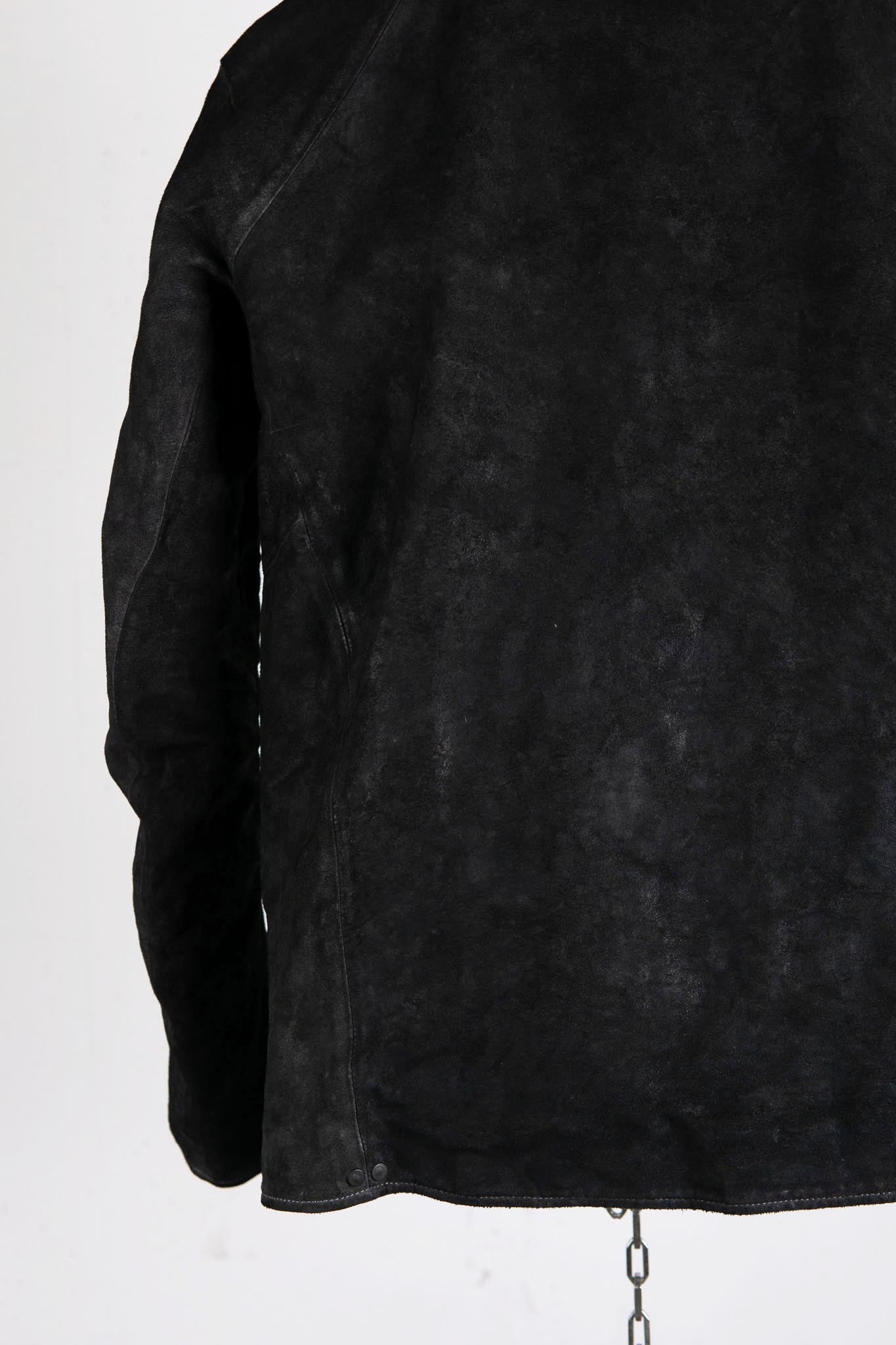 HORSE LEATHER SHIRT COLLAR ZIP BLOUSON LINED JB-6 TYPE 2