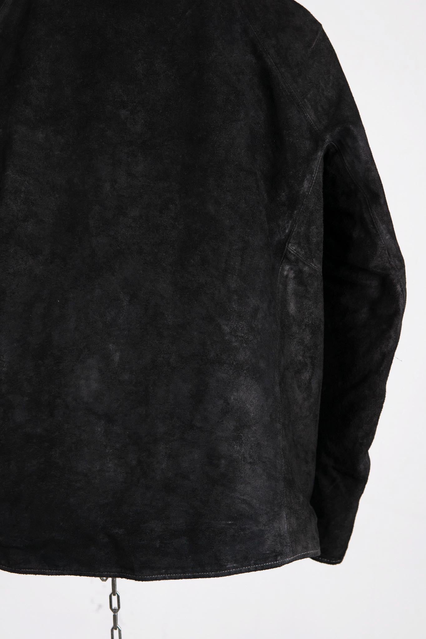 HORSE LEATHER SHIRT COLLAR ZIP BLOUSON LINED JB-6 TYPE 2