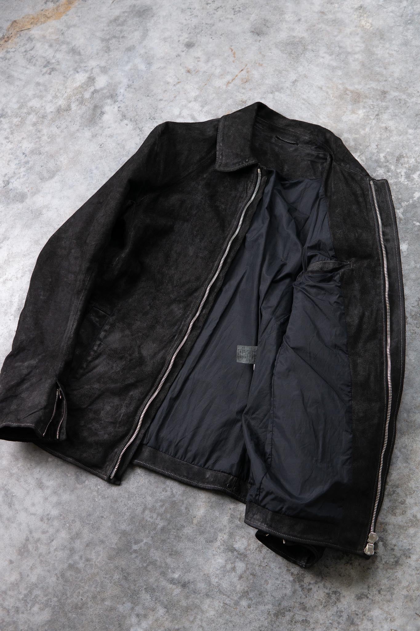 HORSE LEATHER SHIRT COLLAR ZIP BLOUSON LINED JB-6 TYPE 2