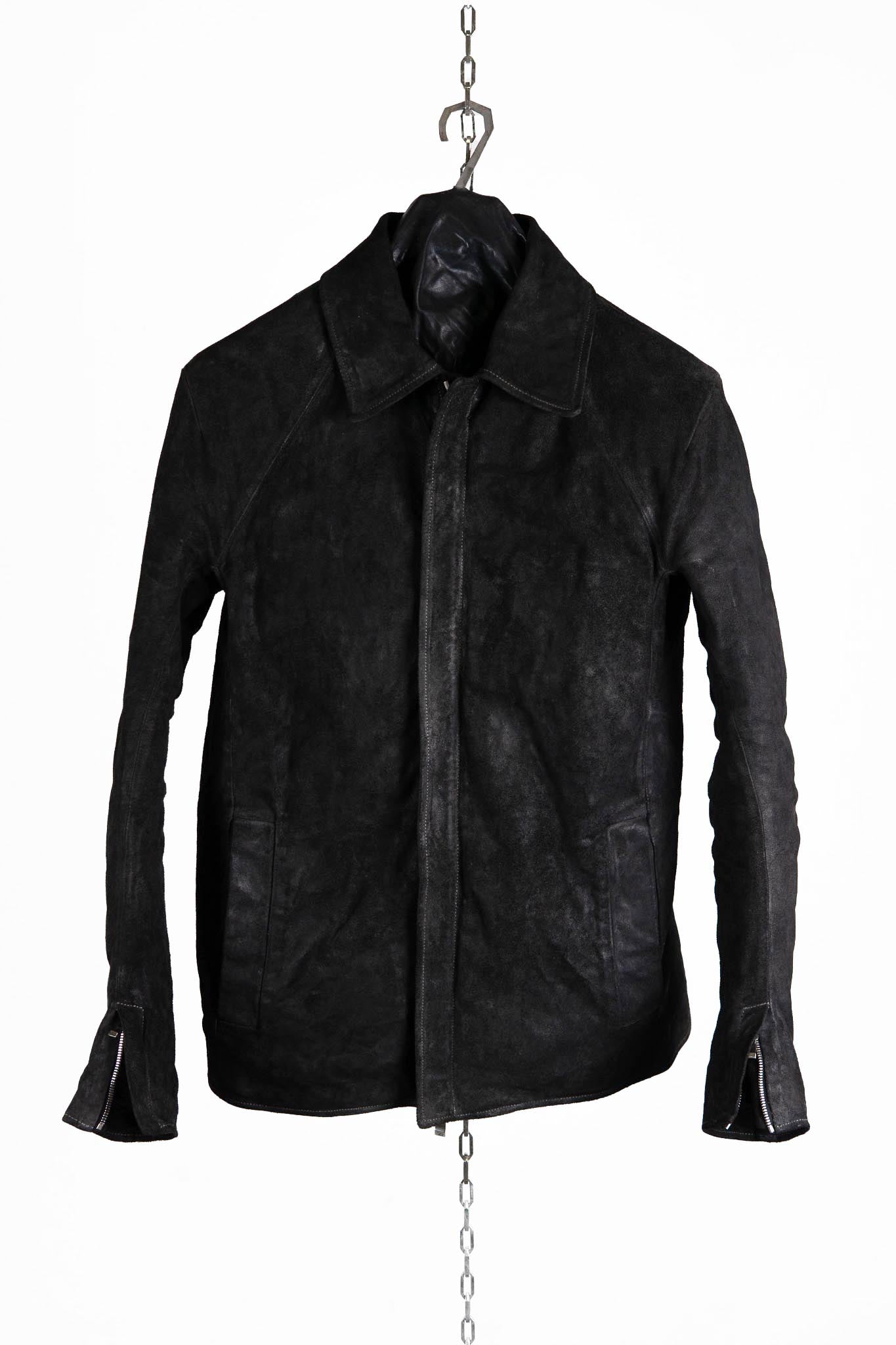 HORSE LEATHER SHIRT COLLAR ZIP BLOUSON LINED JB-6 TYPE 2