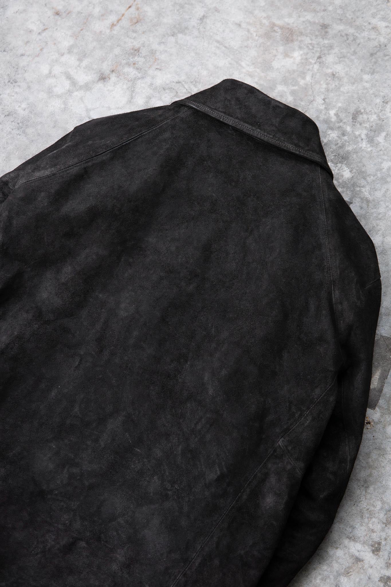 HORSE LEATHER SHIRT COLLAR ZIP BLOUSON LINED JB-6 TYPE 2