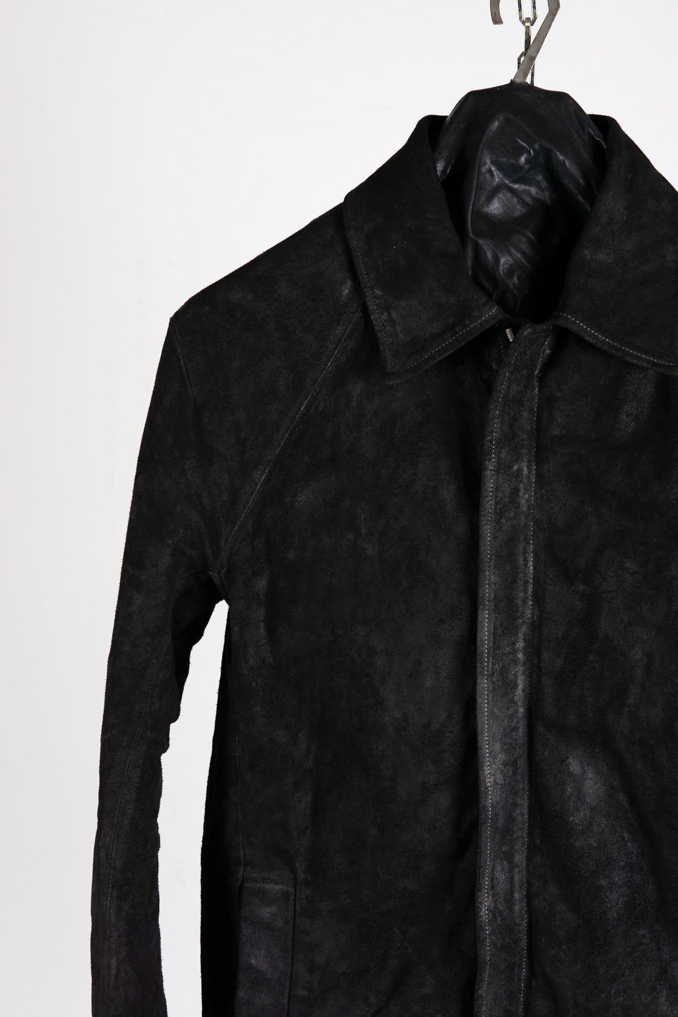 HORSE LEATHER SHIRT COLLAR ZIP BLOUSON LINED JB-6 TYPE 2