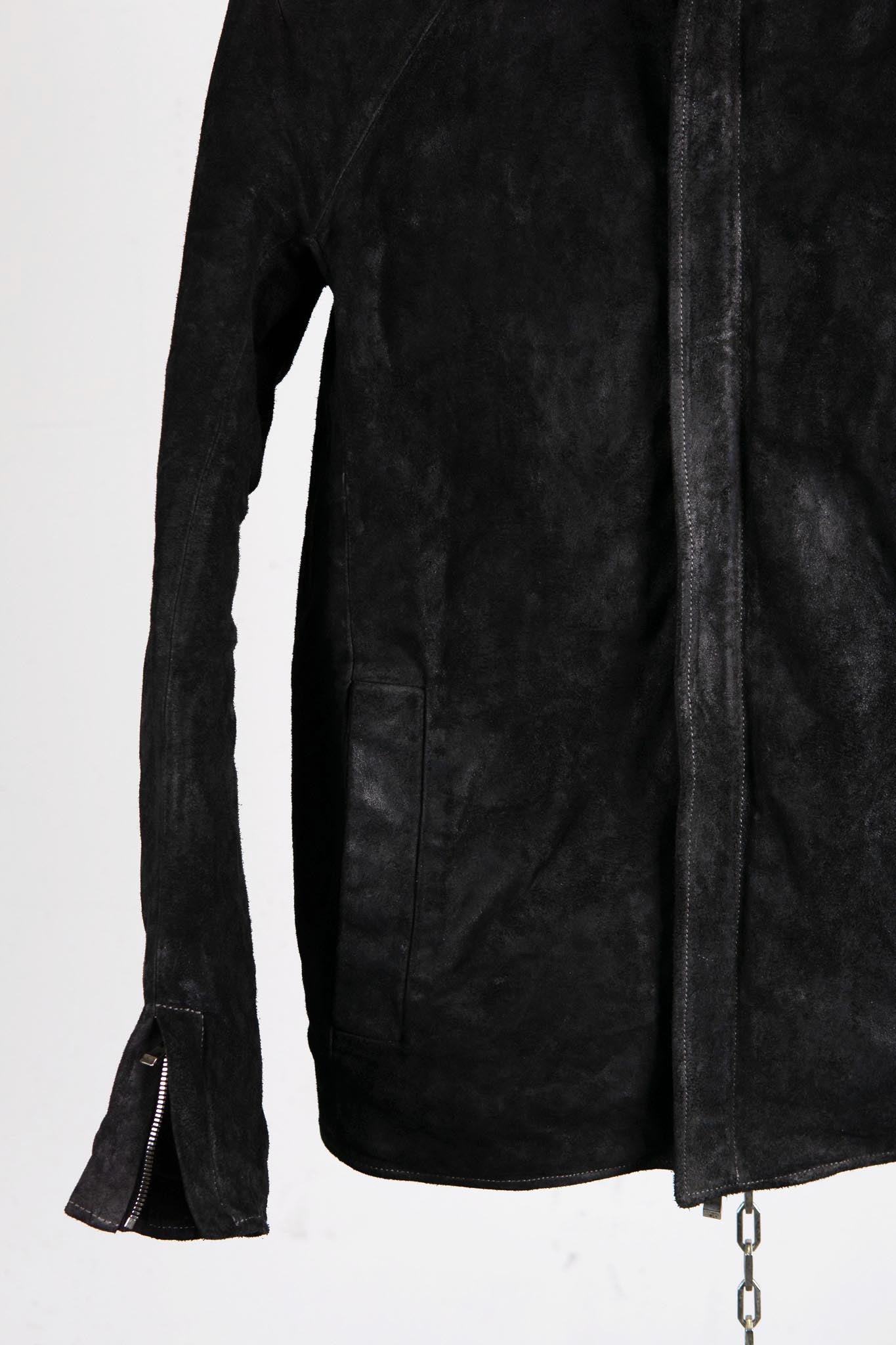 HORSE LEATHER SHIRT COLLAR ZIP BLOUSON LINED JB-6 TYPE 2