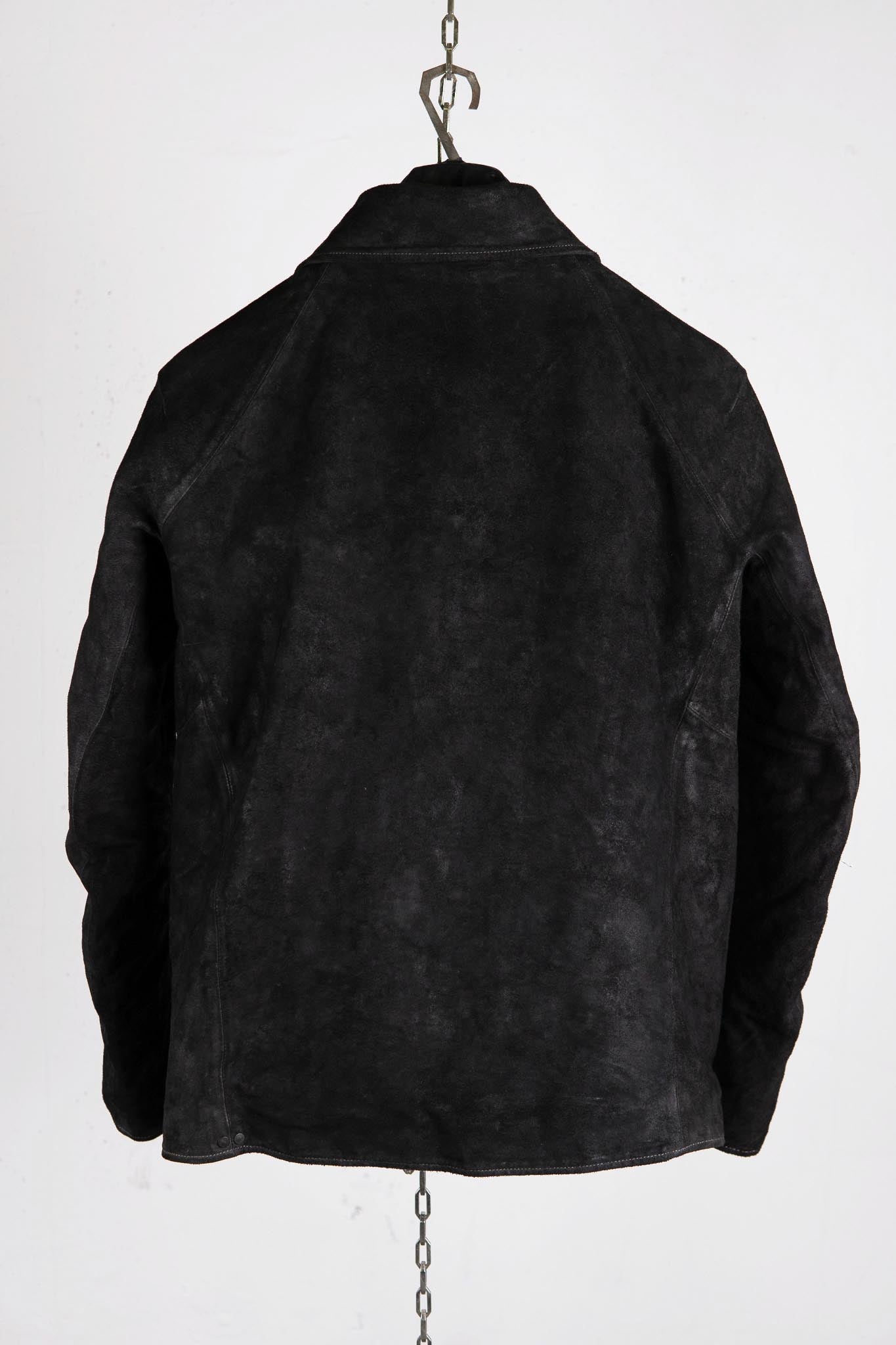 HORSE LEATHER SHIRT COLLAR ZIP BLOUSON LINED JB-6 TYPE 2