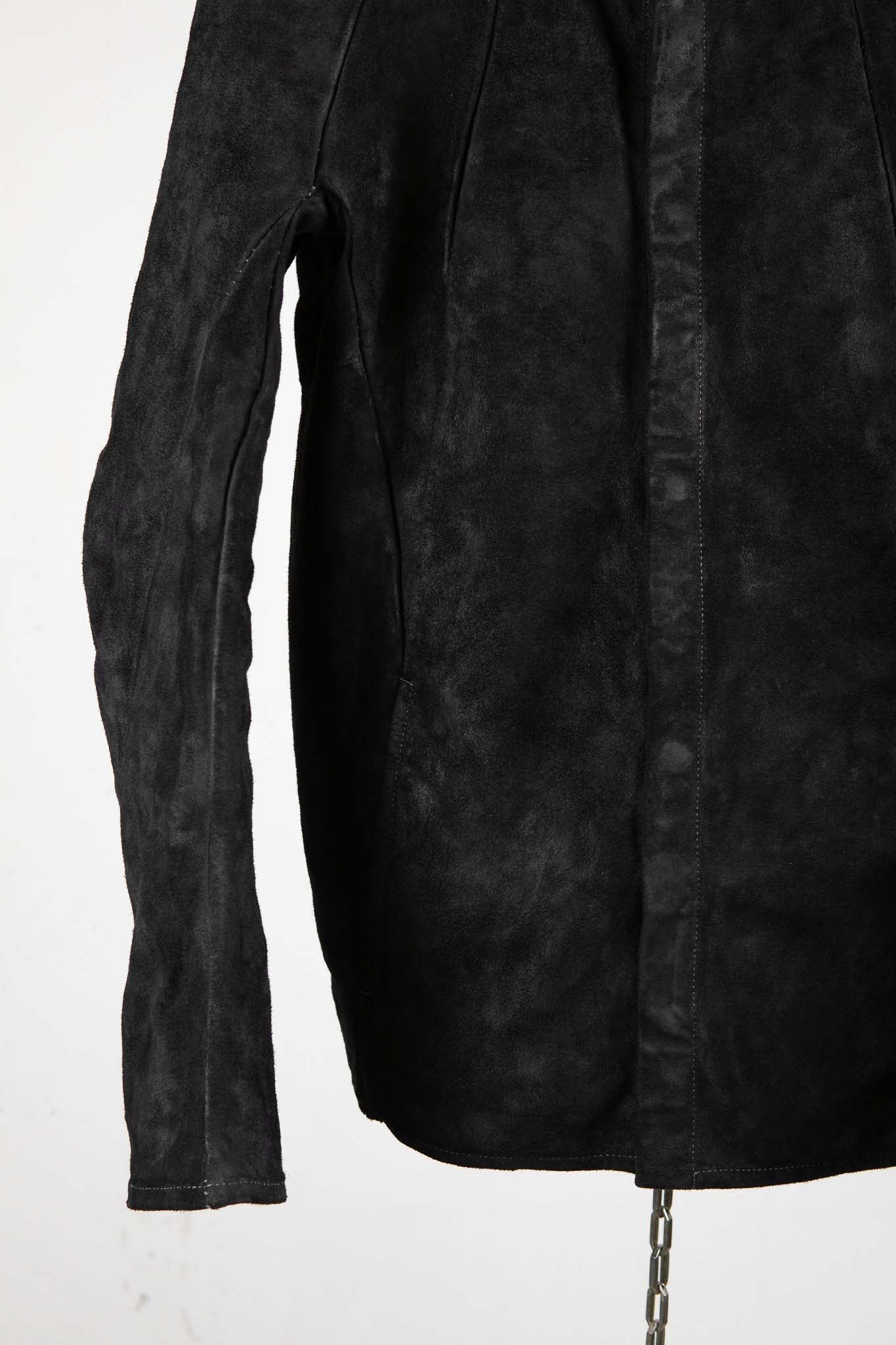 BUFFALO LEATHER STAND COLLAR MOTO UNLINED IM-1