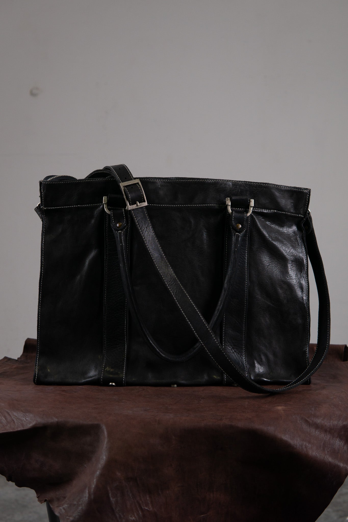 HORSE LEATHER BAG TOTE H-3