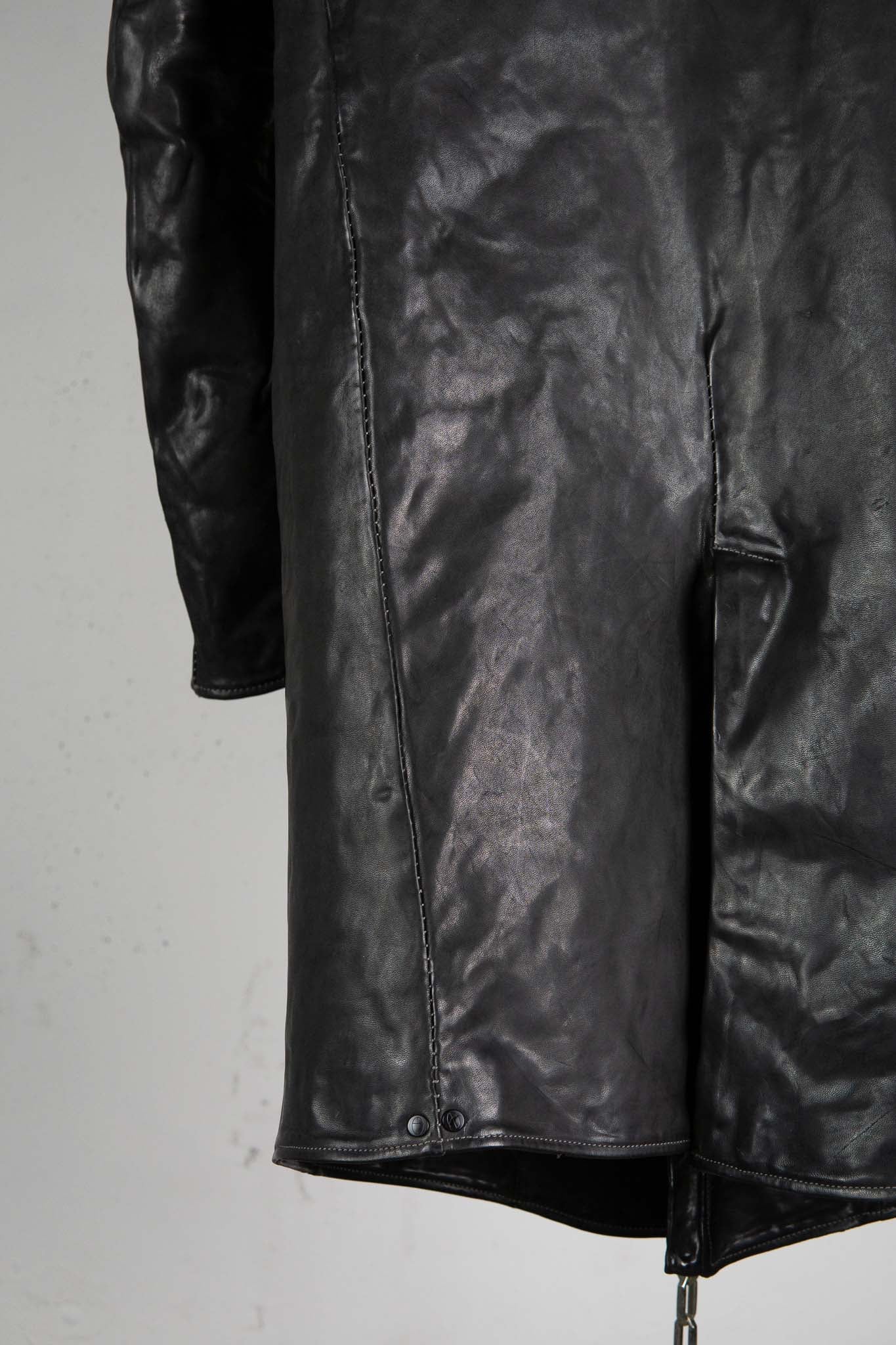 HORSE  LEATHER MILITARY COAT LINED MP-4