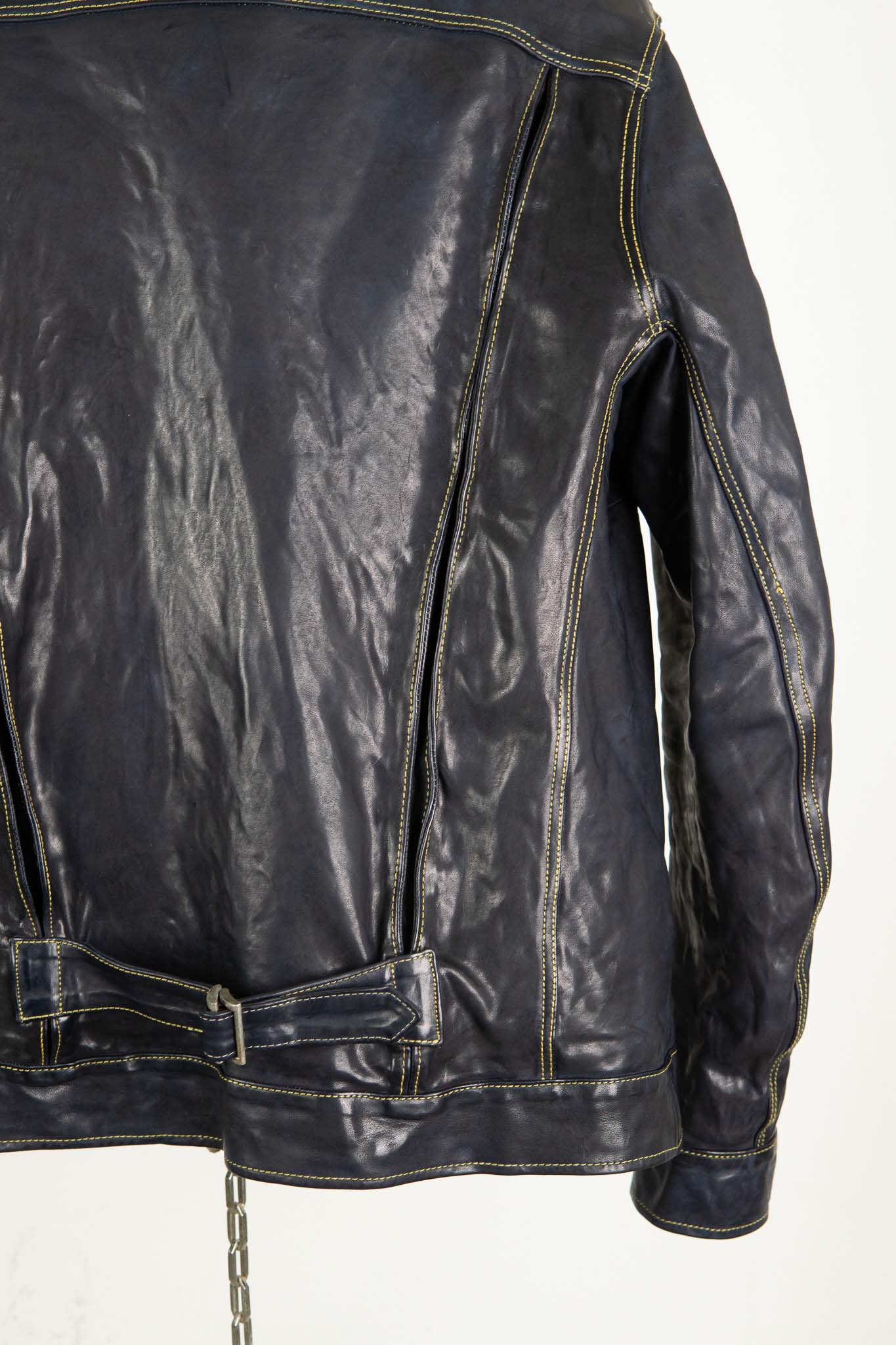 HORSE LEATHER JEAN JACKET JJ-4B LINED