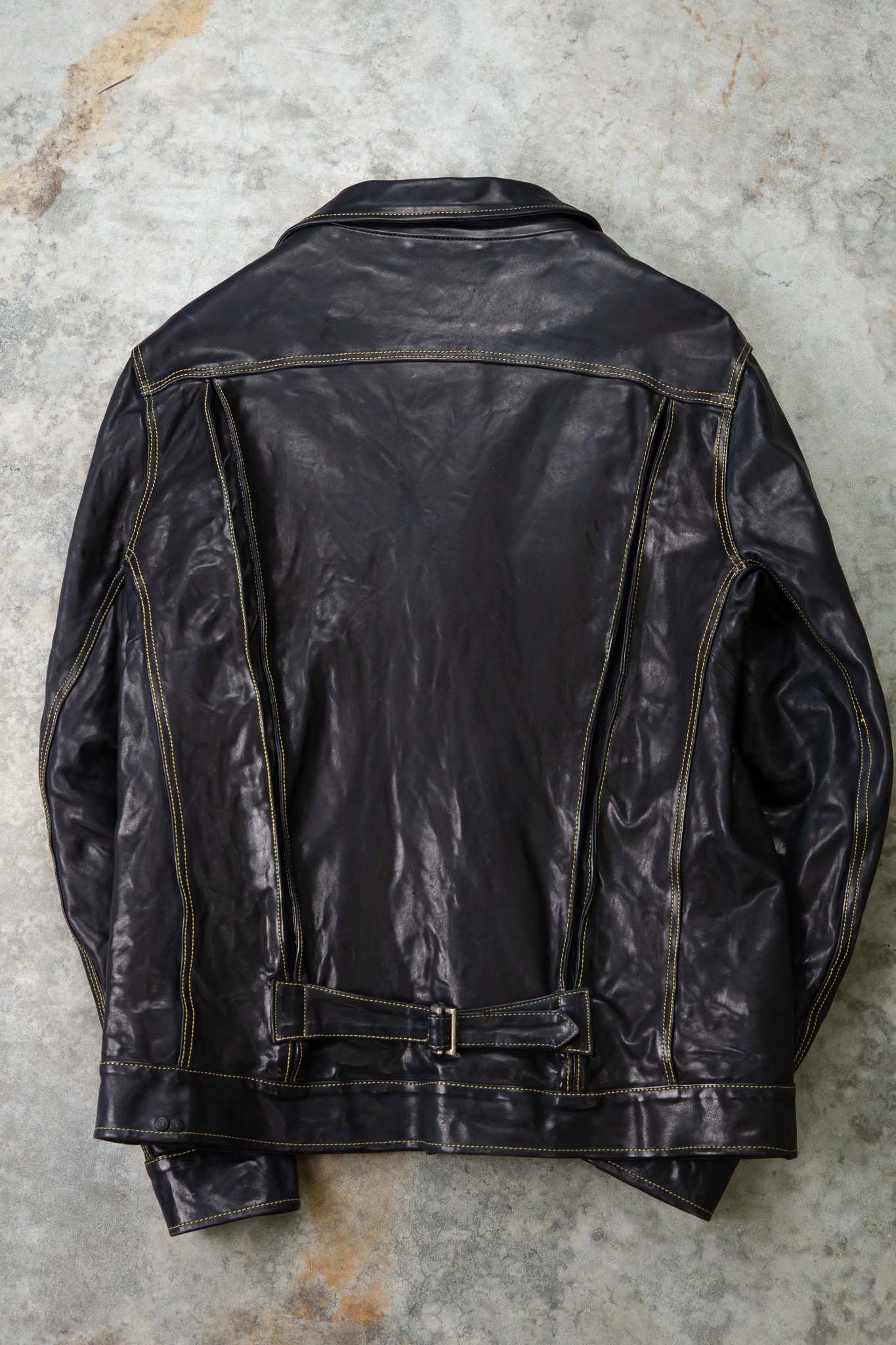 HORSE LEATHER JEAN JACKET JJ-4B LINED