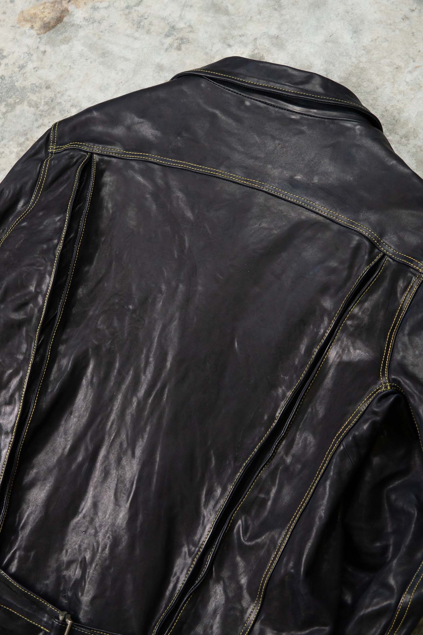 HORSE LEATHER JEAN JACKET JJ-4B LINED