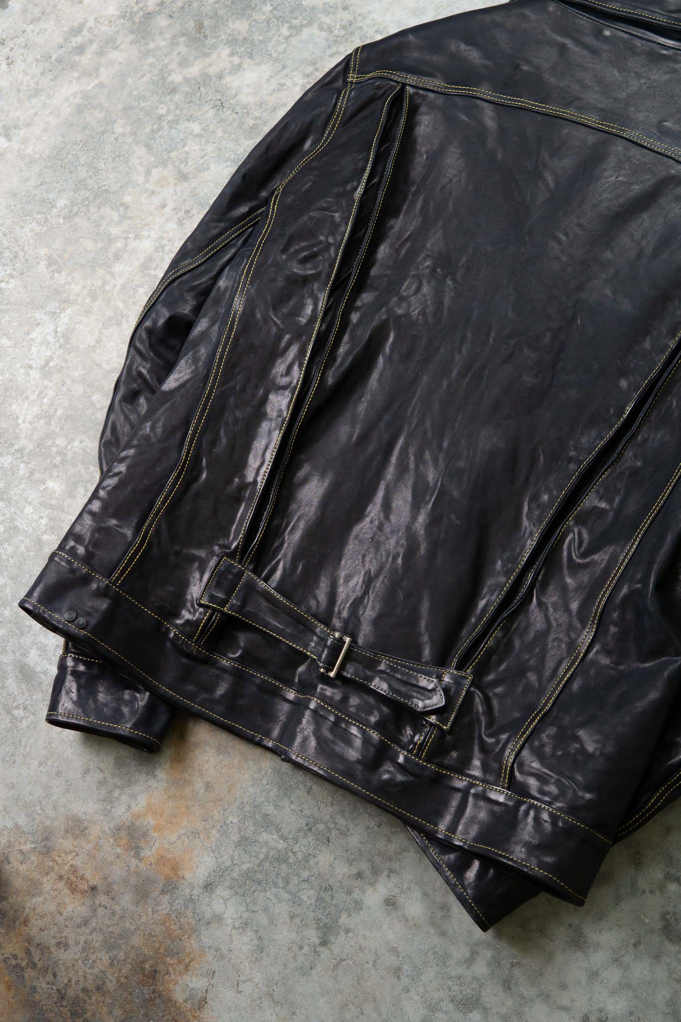 HORSE LEATHER JEAN JACKET JJ-4B LINED