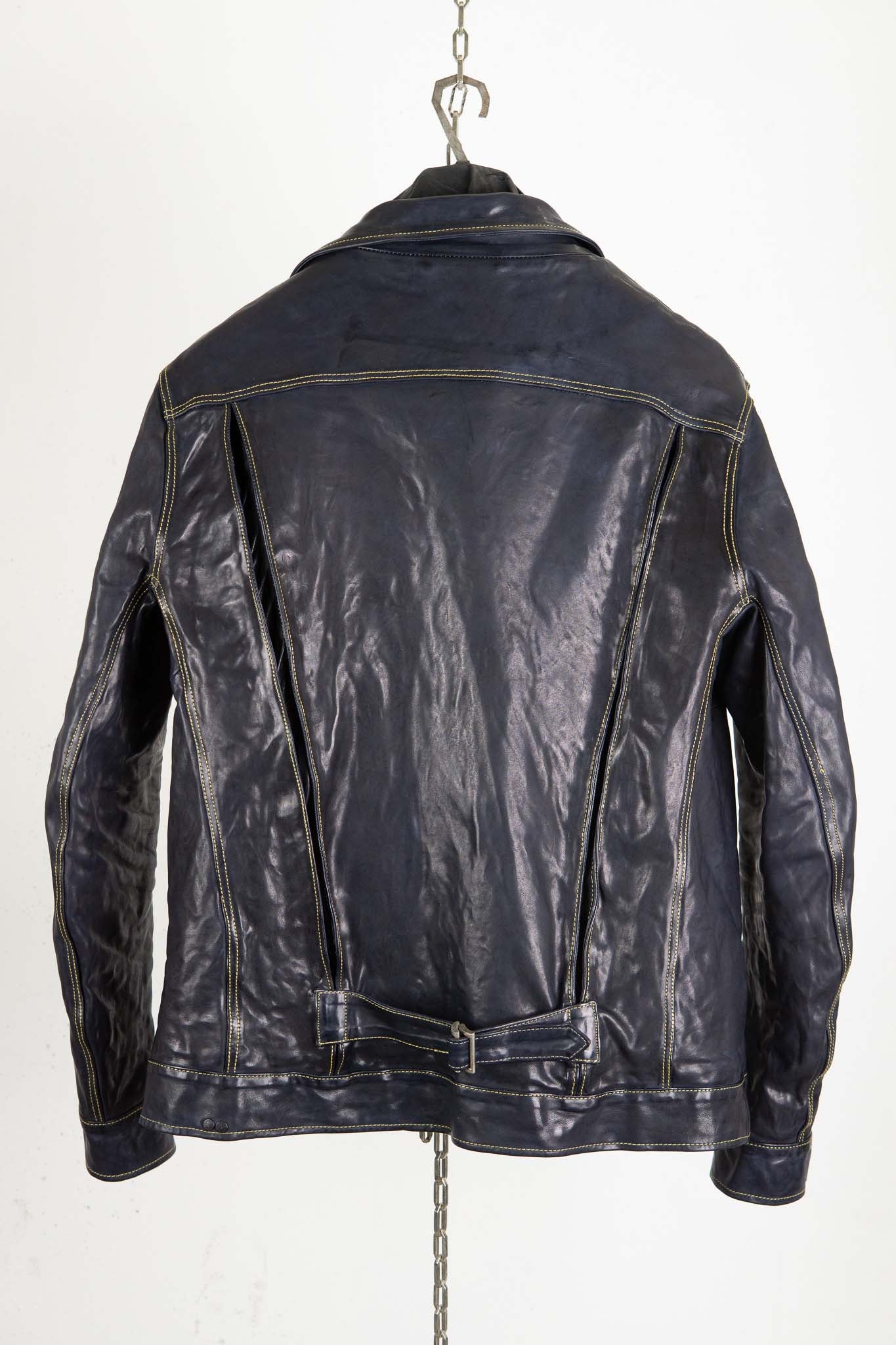 HORSE LEATHER JEAN JACKET JJ-4B LINED