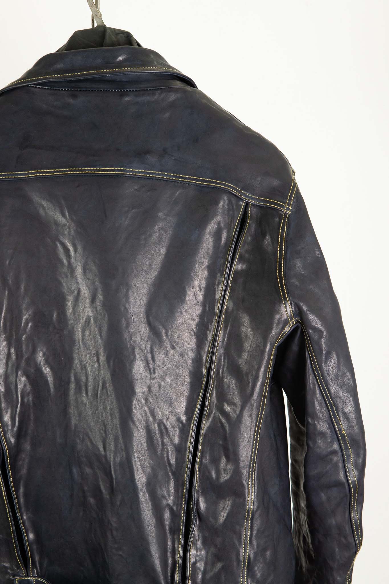 HORSE LEATHER JEAN JACKET JJ-4B LINED