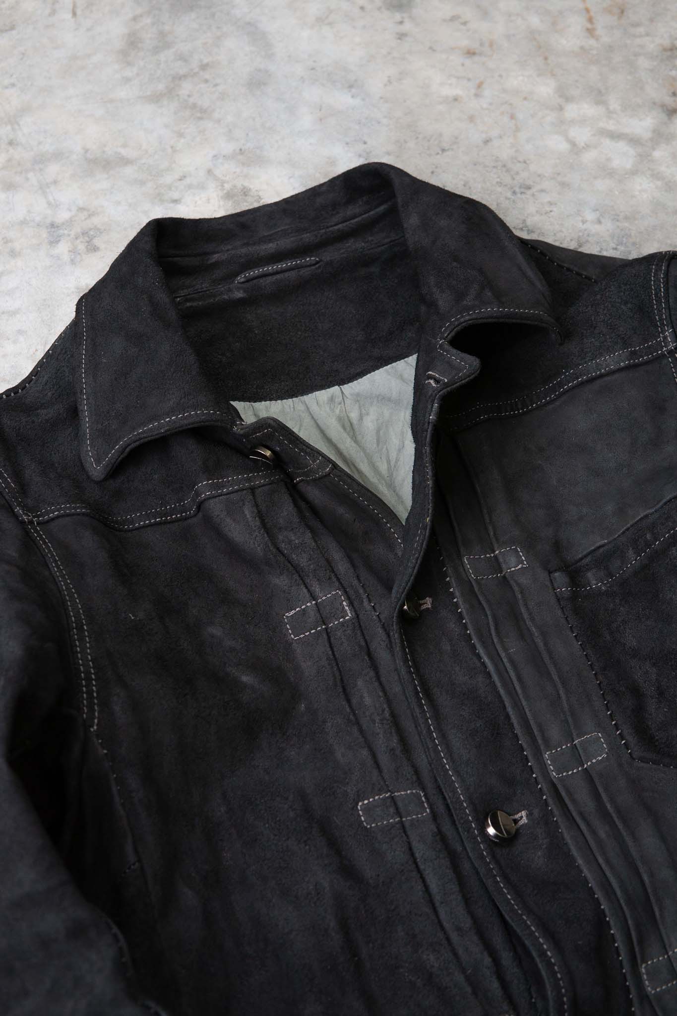 HORSE LEATHER JEAN JACKET JJ-4B LINED