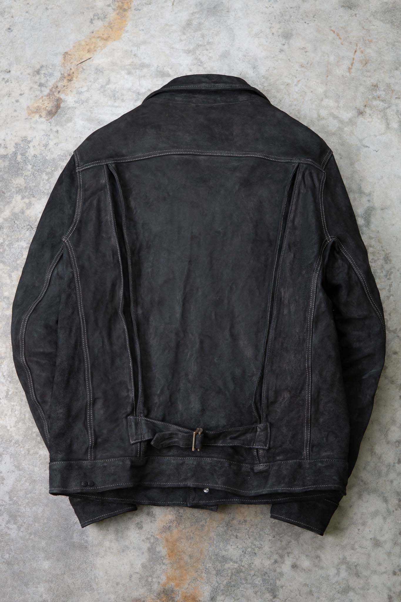 HORSE LEATHER JEAN JACKET JJ-4B LINED