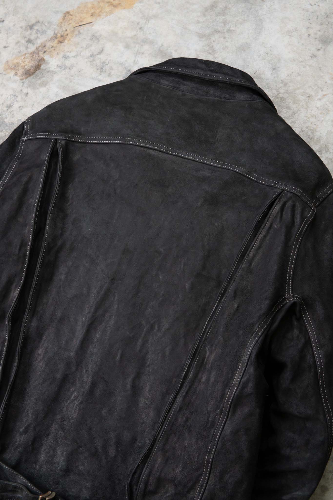 HORSE LEATHER JEAN JACKET JJ-4B LINED
