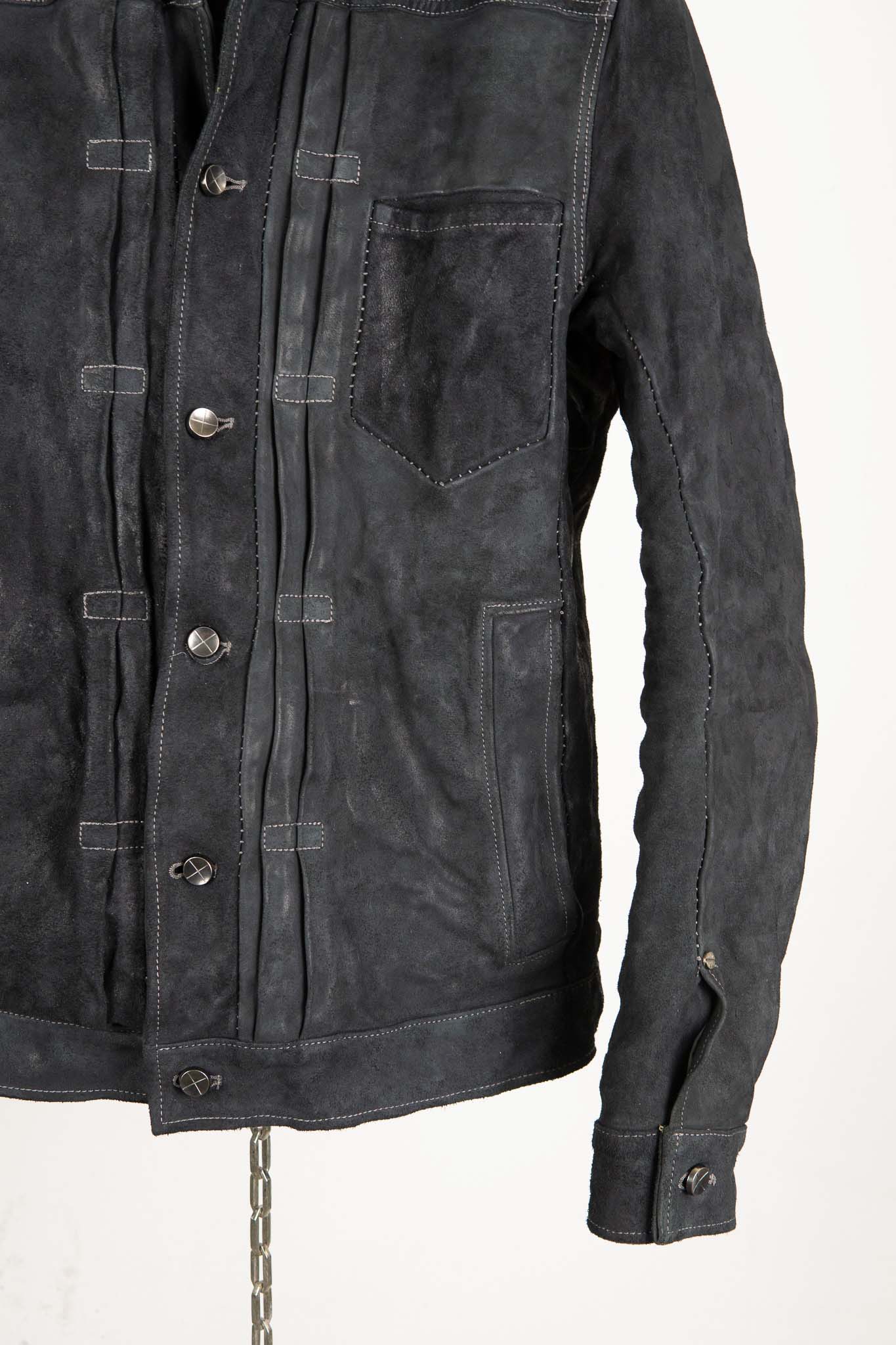 HORSE LEATHER JEAN JACKET JJ-4B LINED