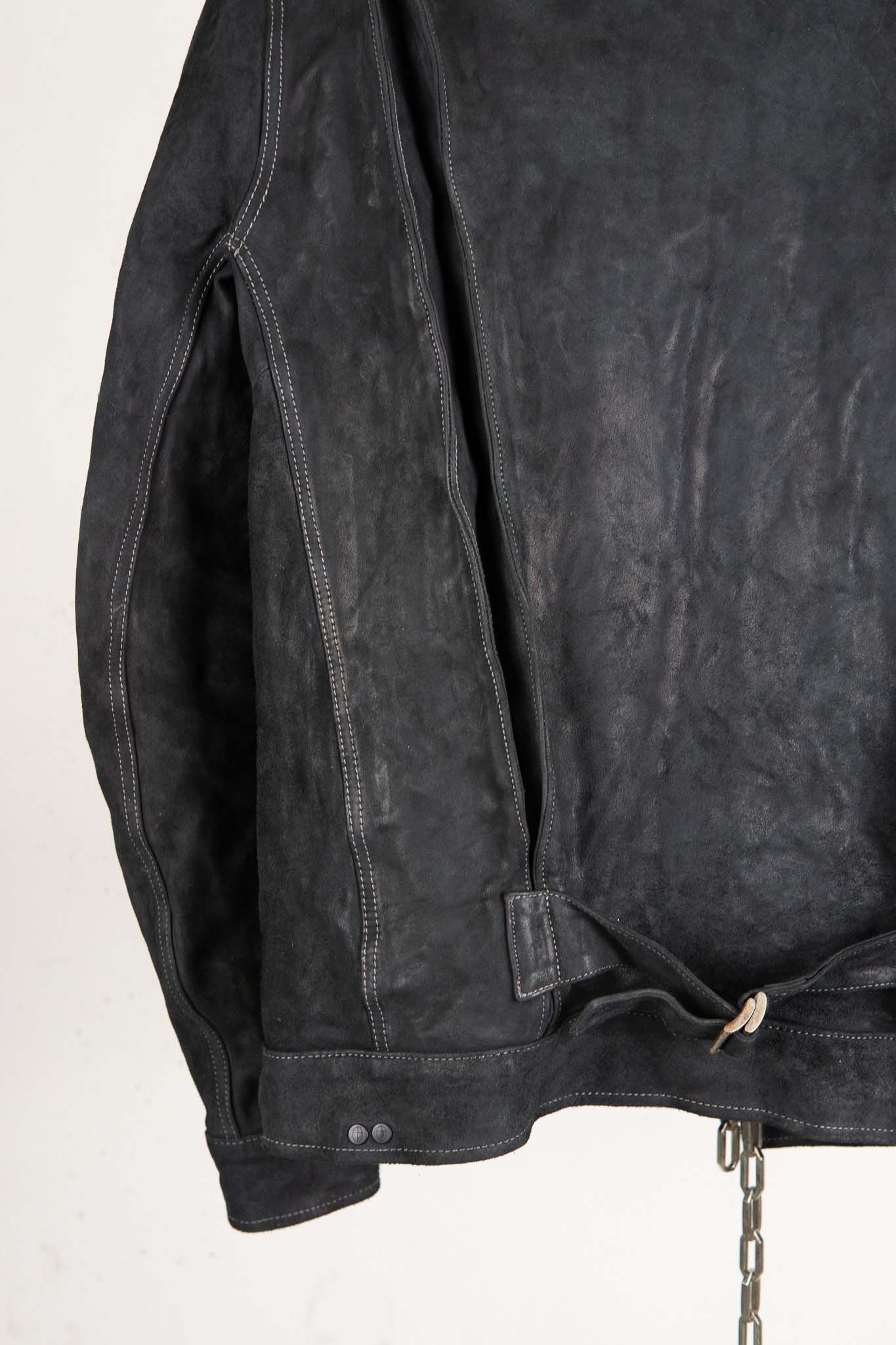 HORSE LEATHER JEAN JACKET JJ-4B LINED