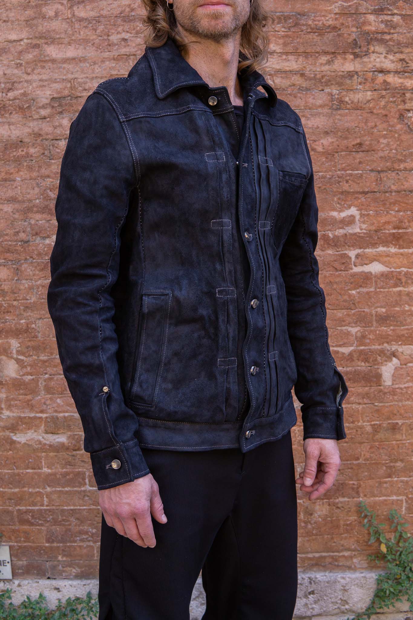 HORSE LEATHER JEAN JACKET JJ-4B LINED