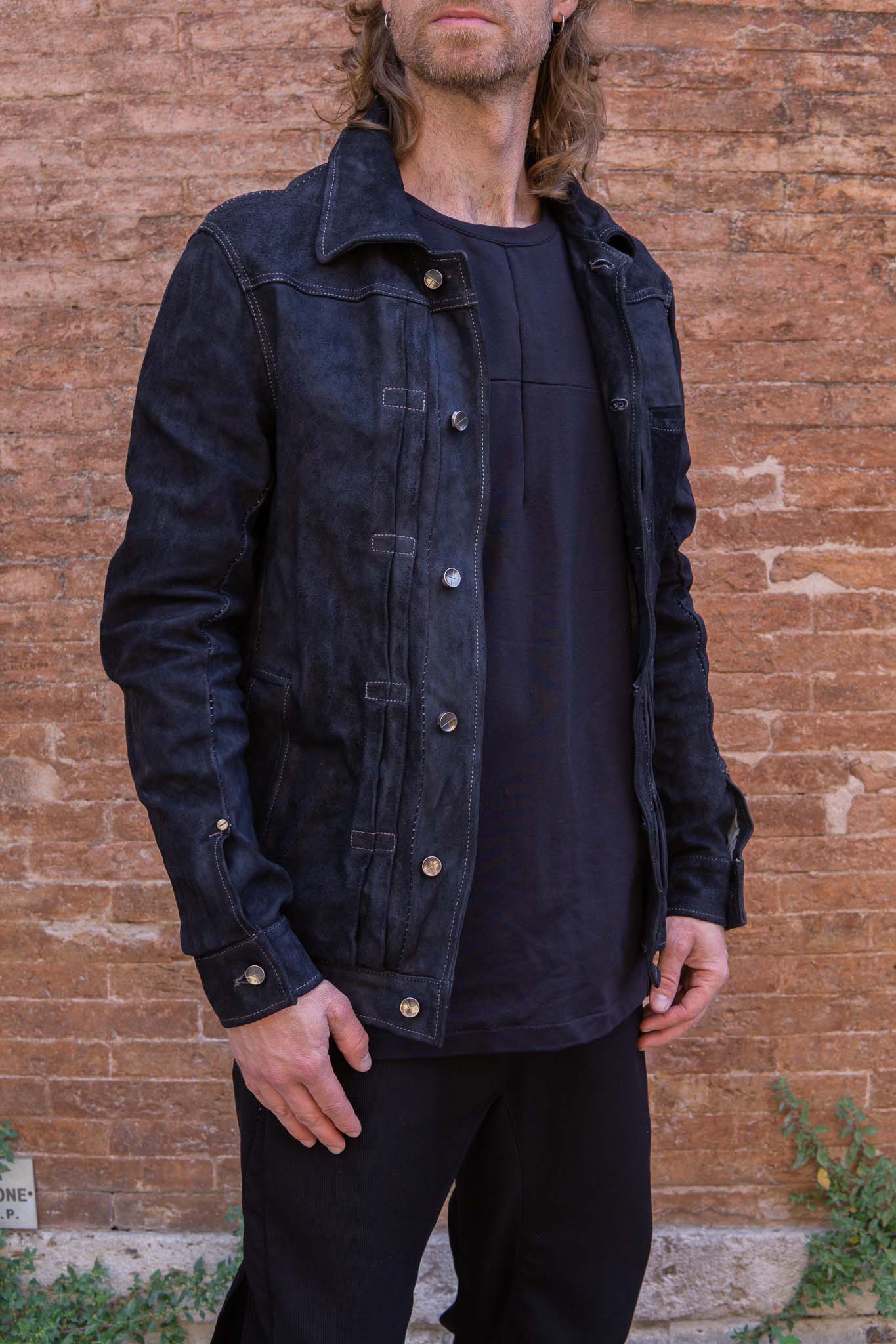 HORSE LEATHER JEAN JACKET JJ-4B LINED