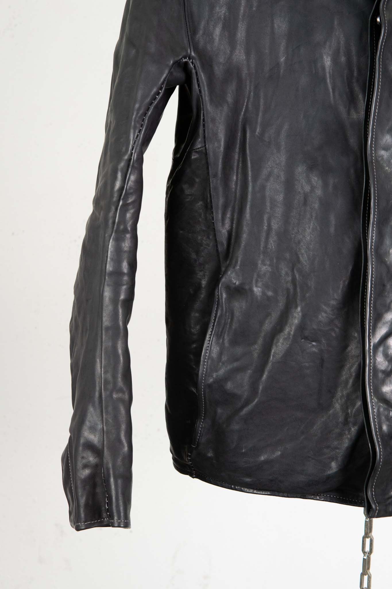 HORSE LEATHER SHIRT COLLAR  BLOUSON   MB-6 LINED