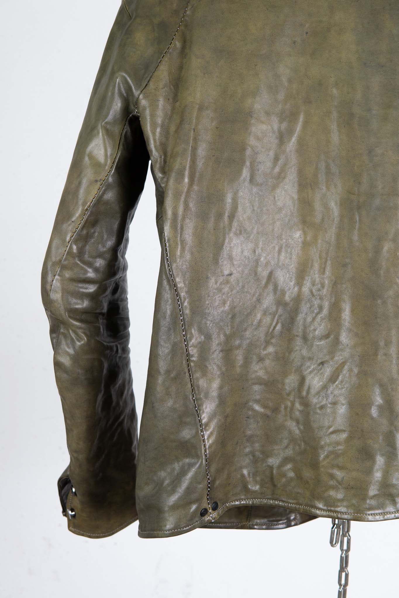 HORSE LEATHER SHIRT COLLAR  BLOUSON   MB-6 LINED