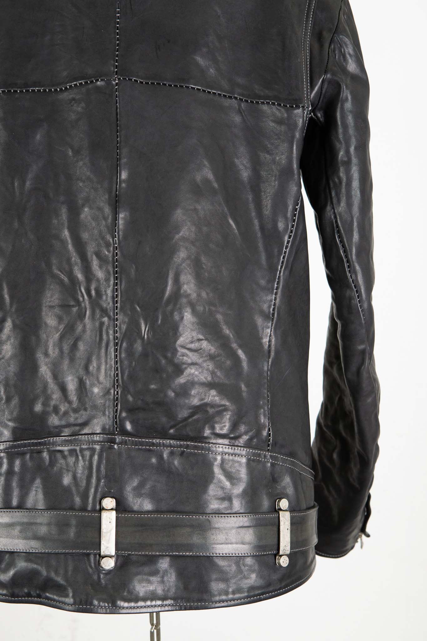 HORSE LEATHER SHIRT COLLAR MOTO   MB-7 LINED