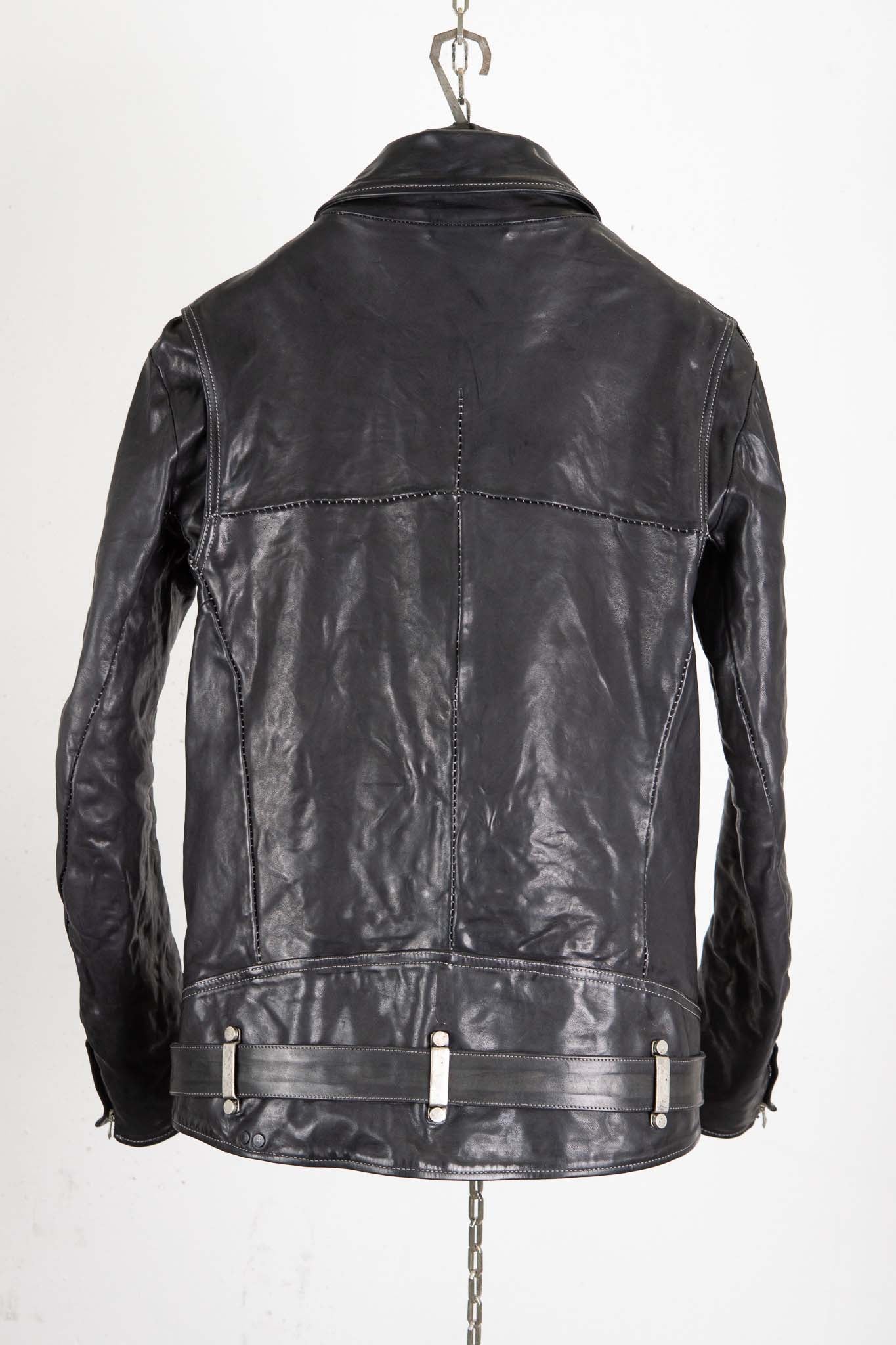 HORSE LEATHER SHIRT COLLAR MOTO   MB-7 LINED