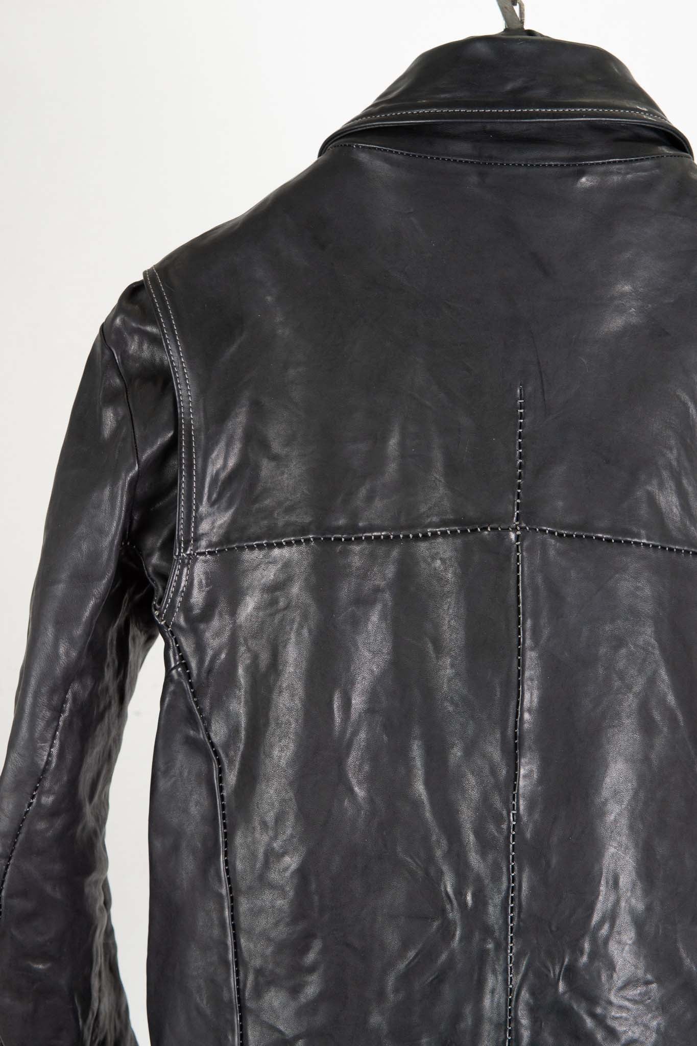 HORSE LEATHER SHIRT COLLAR MOTO   MB-7 LINED