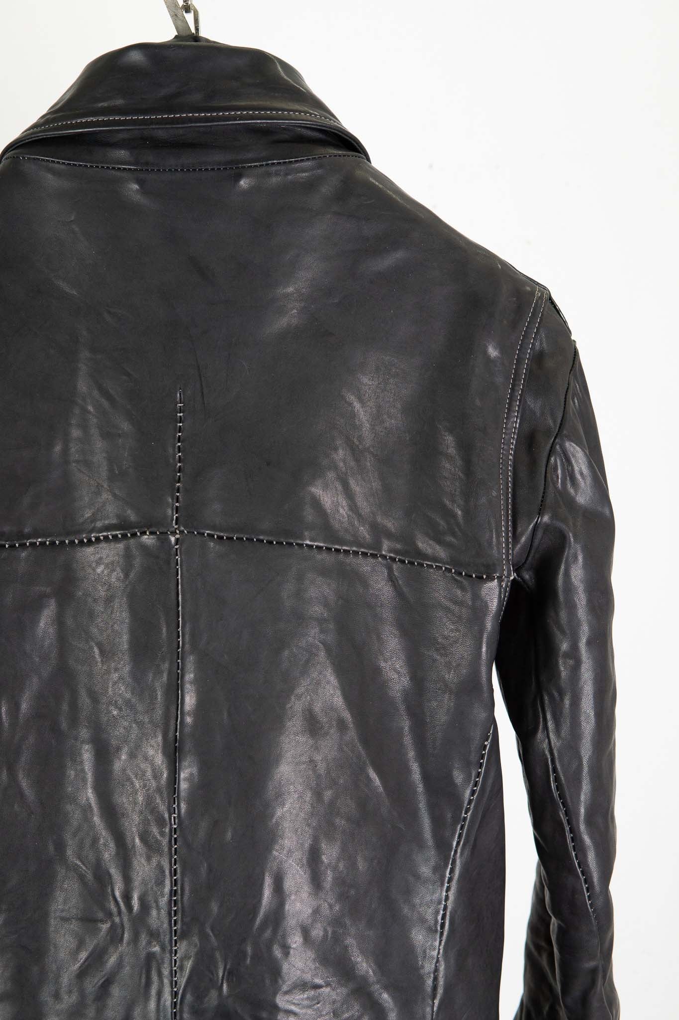 HORSE LEATHER SHIRT COLLAR MOTO   MB-7 LINED