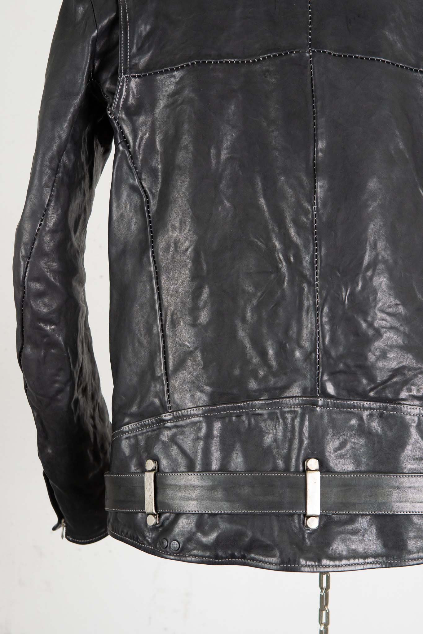 HORSE LEATHER SHIRT COLLAR MOTO   MB-7 LINED