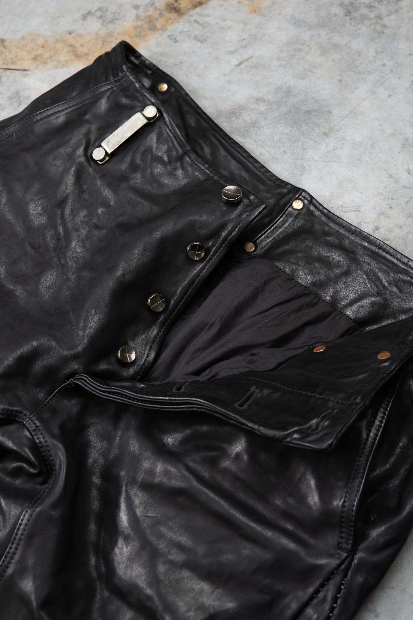 HORSE LEATHER PANTS SJP-5 LINED