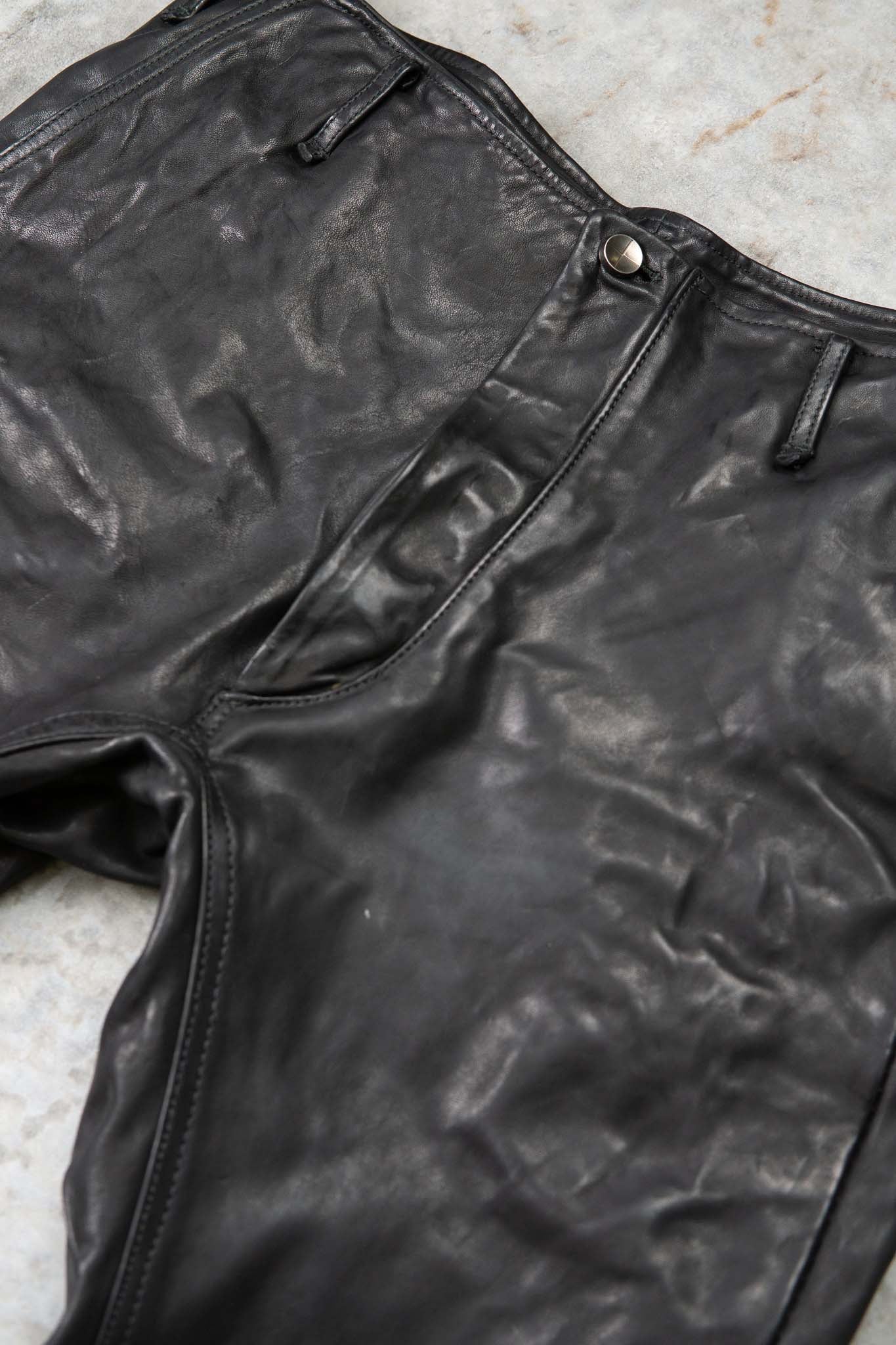 HORSE LEATHER PANTS SJP-7 LINED