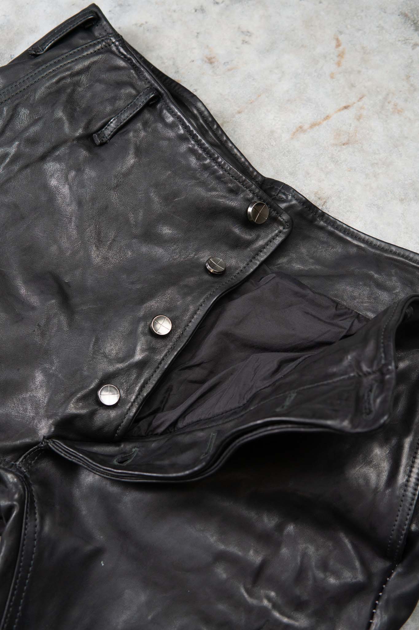 HORSE LEATHER PANTS SJP-7 LINED