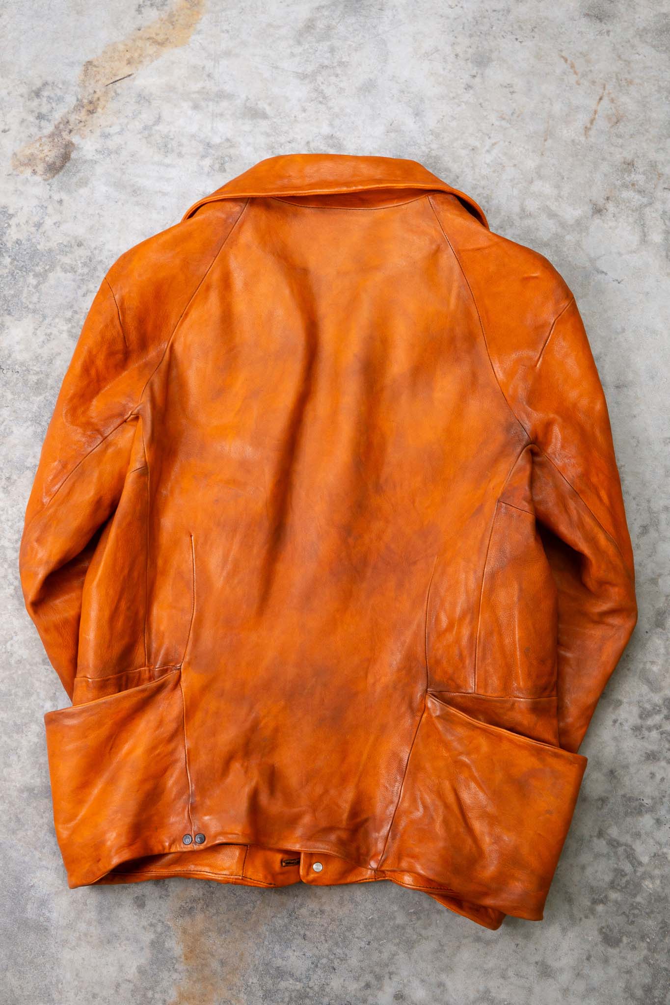 HEAVY WEIGHT SHEEP LEATHER SHIRT COLLAR JACKET JJ-5B LINED