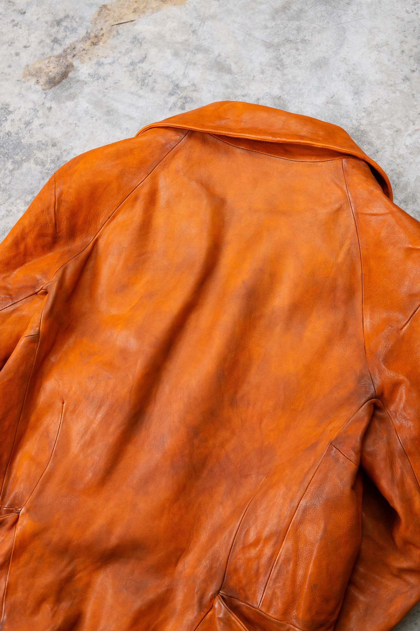 HEAVY WEIGHT SHEEP LEATHER SHIRT COLLAR JACKET JJ-5B LINED