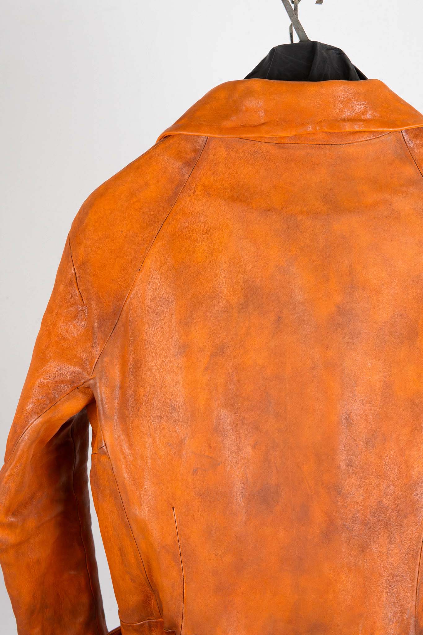 HEAVY WEIGHT SHEEP LEATHER SHIRT COLLAR JACKET JJ-5B LINED