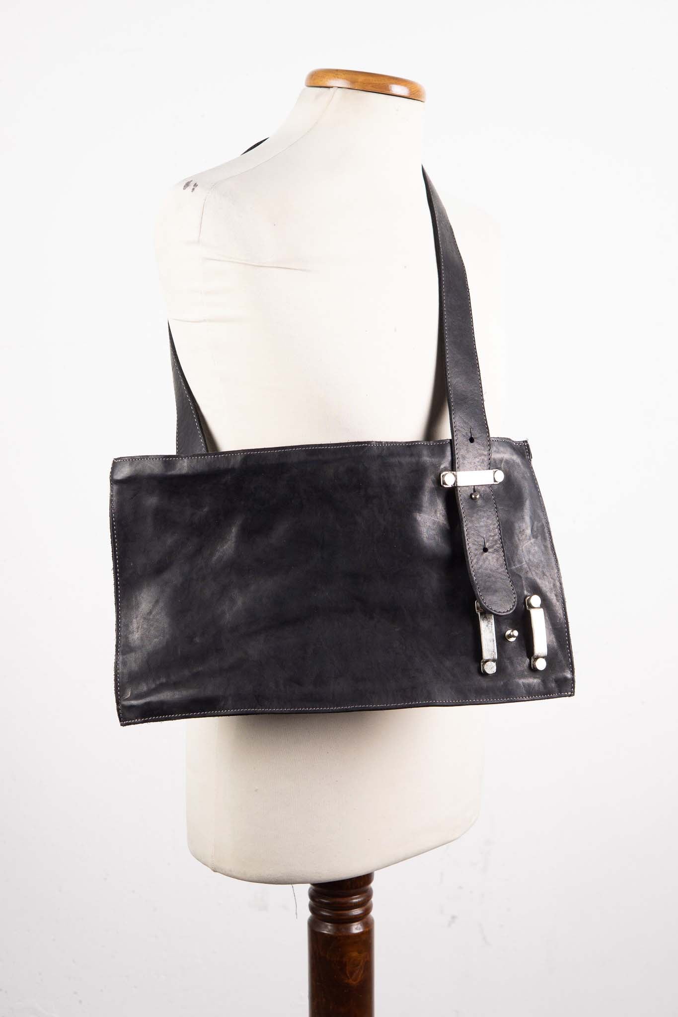 CALF SHOULDER LEATHER BAG 2WAY FRAT BAG FB-1