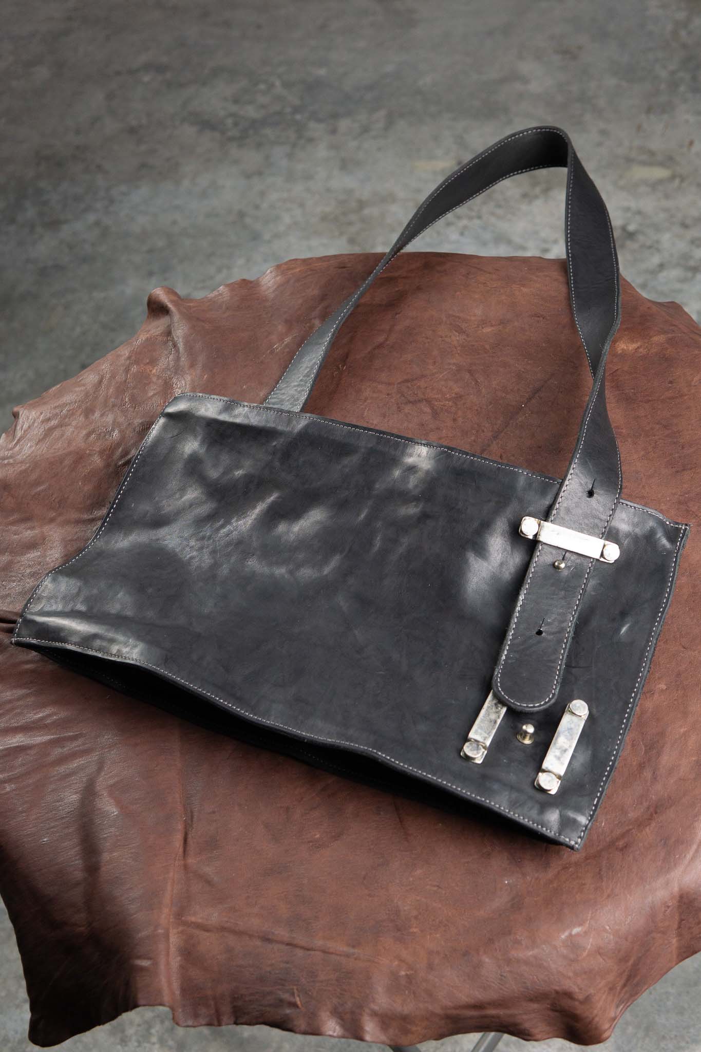 CALF SHOULDER LEATHER BAG 2WAY FRAT BAG FB-1