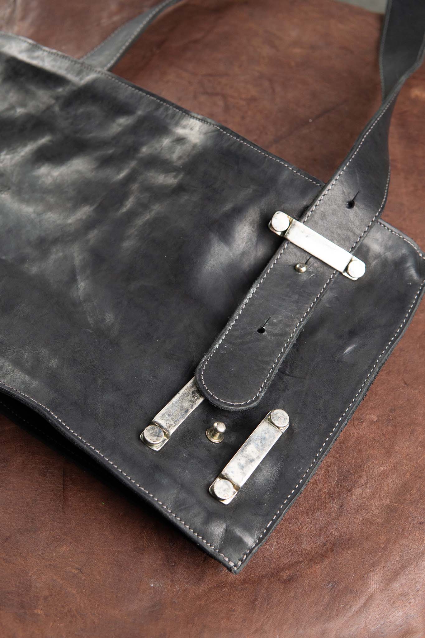 CALF SHOULDER LEATHER BAG 2WAY FRAT BAG FB-1
