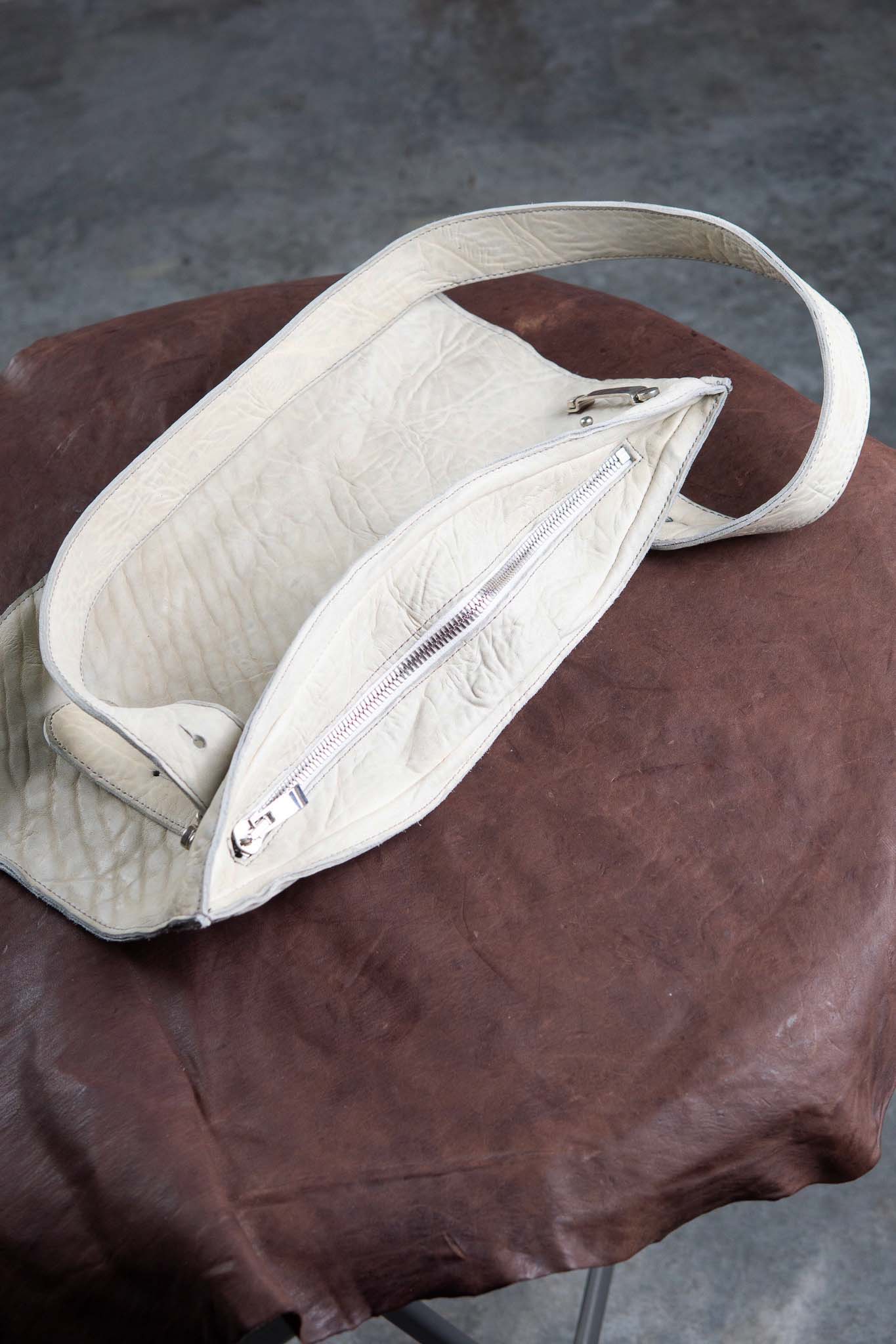 HORSE RG WHITE LEATHER BAG 2WAY FRAT BAG FB-1
