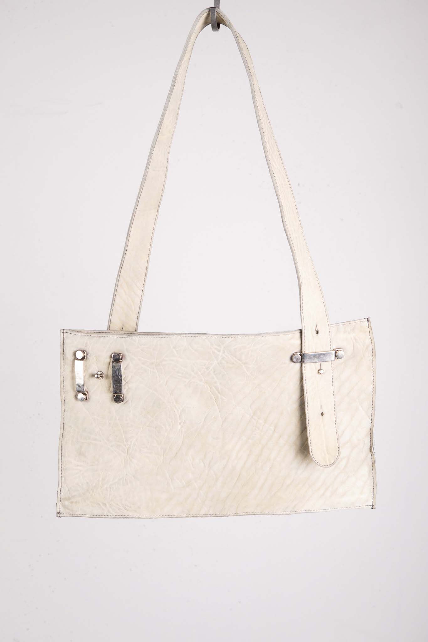 HORSE RG WHITE LEATHER BAG 2WAY FRAT BAG FB-1