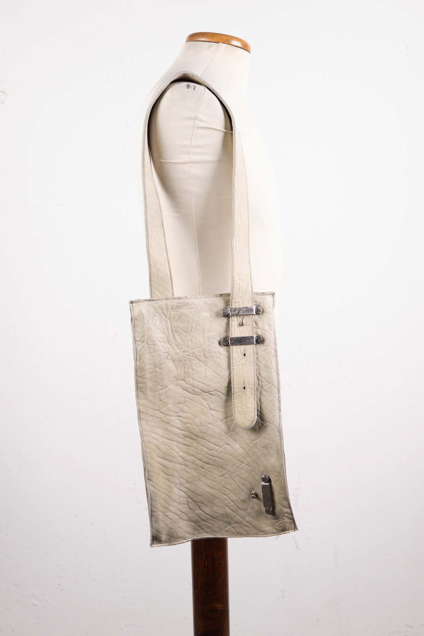 HORSE RG WHITE LEATHER BAG 2WAY FRAT BAG FB-1