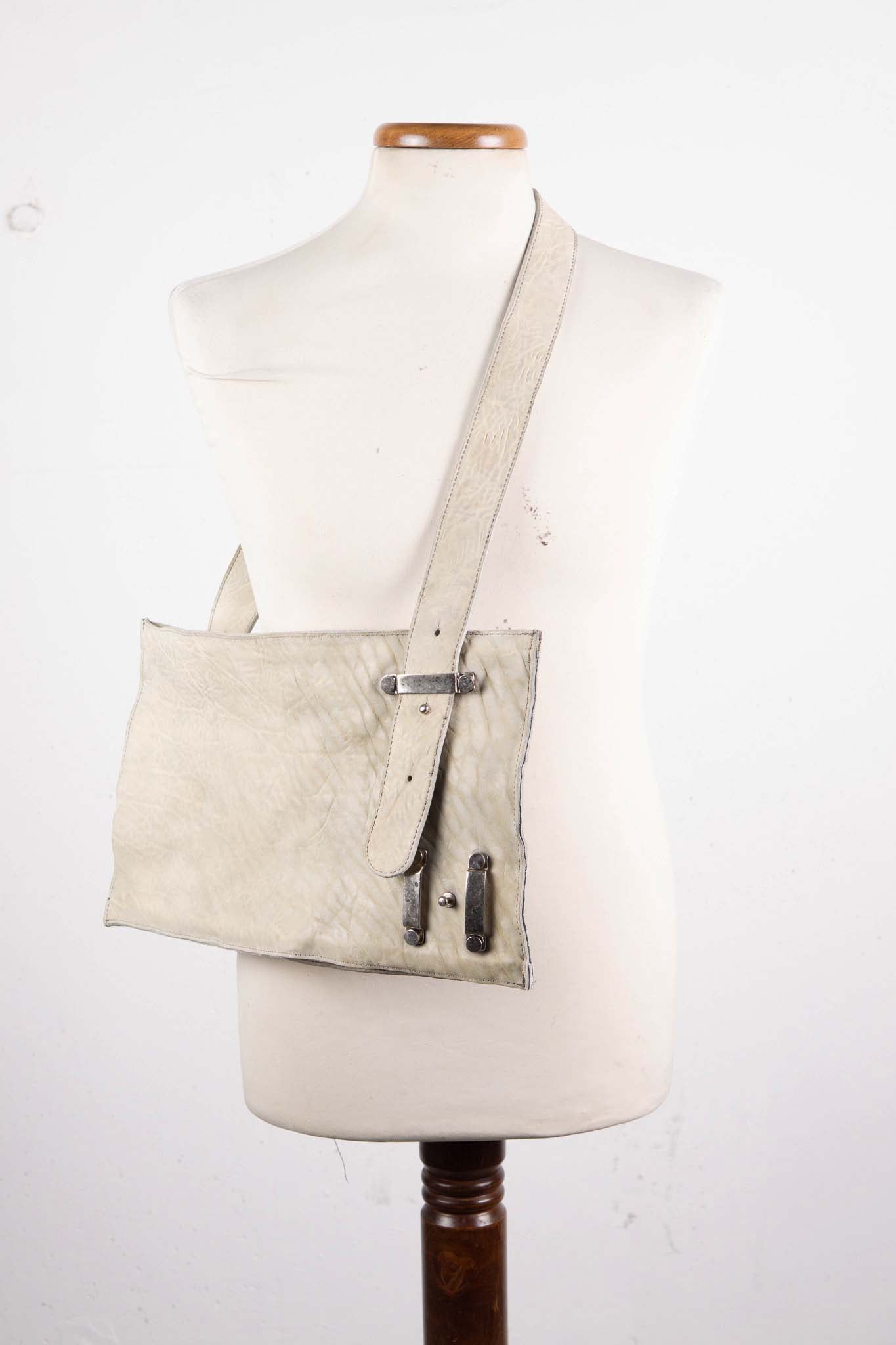 HORSE RG WHITE LEATHER BAG 2WAY FRAT BAG FB-1