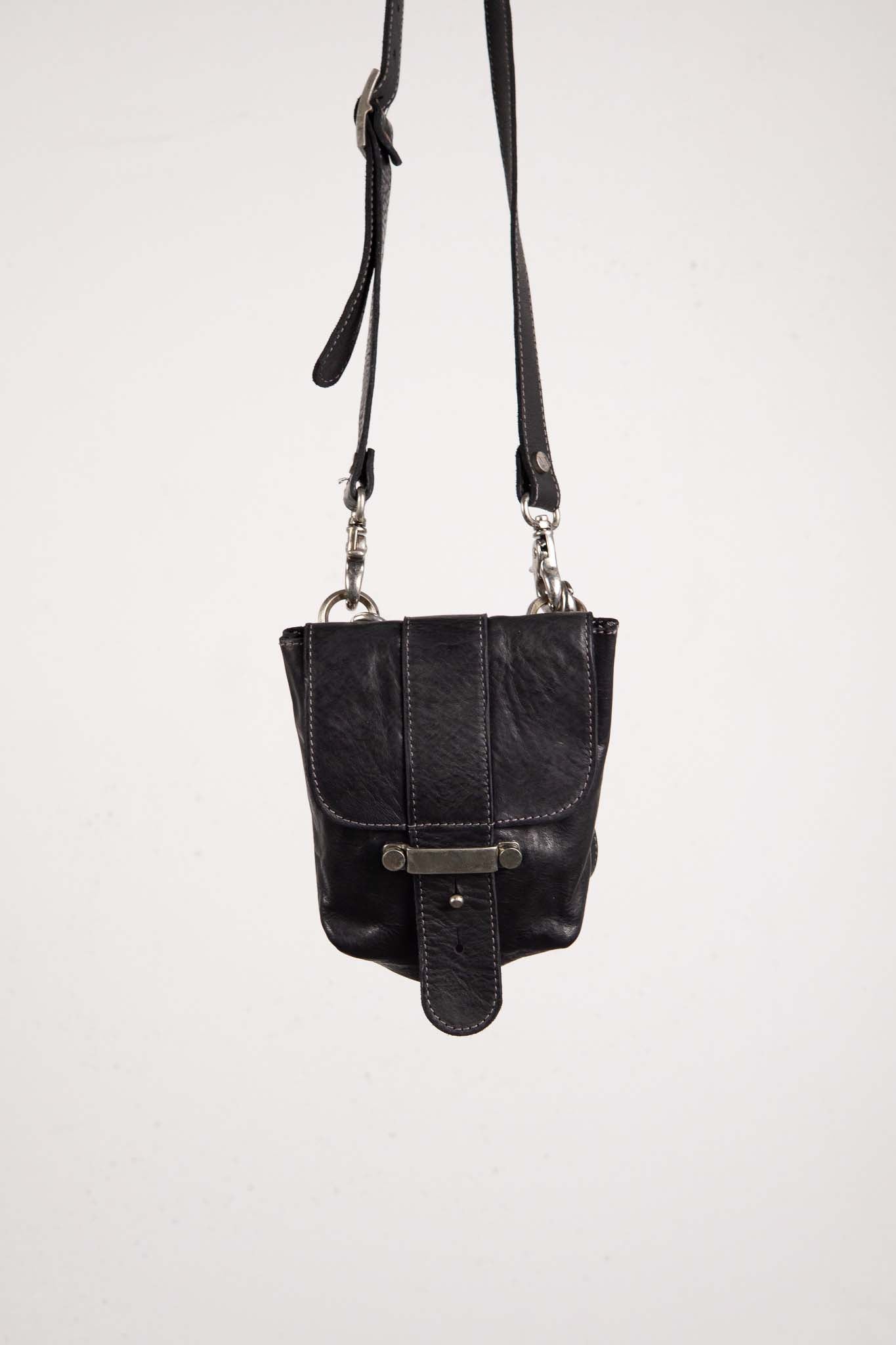 CALF SHOULDER LEATHER 2WAY POUCH MM-7