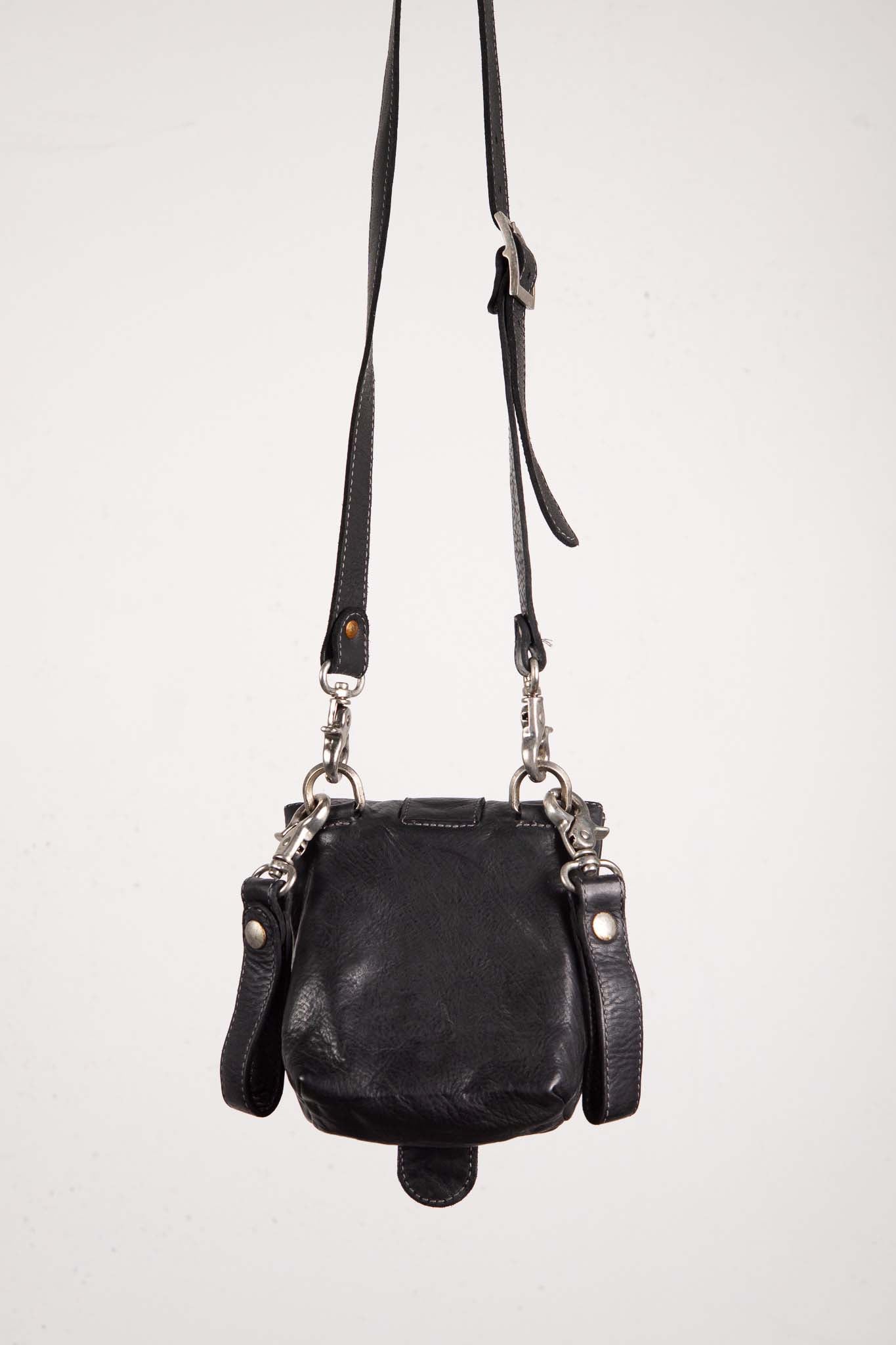 CALF SHOULDER LEATHER 2WAY POUCH MM-7